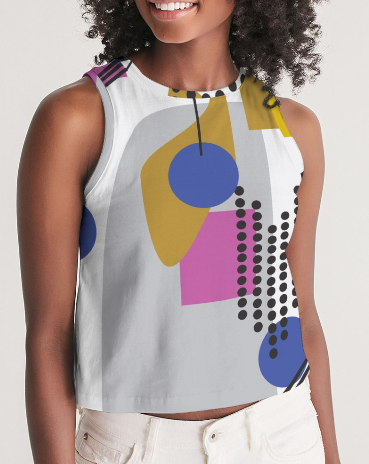 MODERN ABSTRACT COLLECTION Women's Cropped Tank