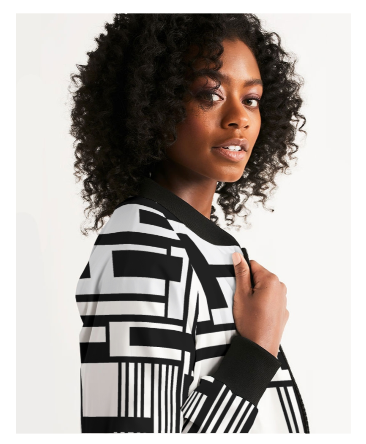 The Black & White Collection  Arsène Women's Bomber Jacket