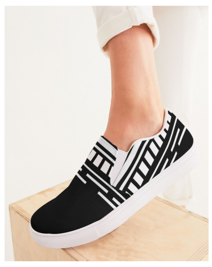 The Black And White Collection Women's Slip-On Canvas Shoe