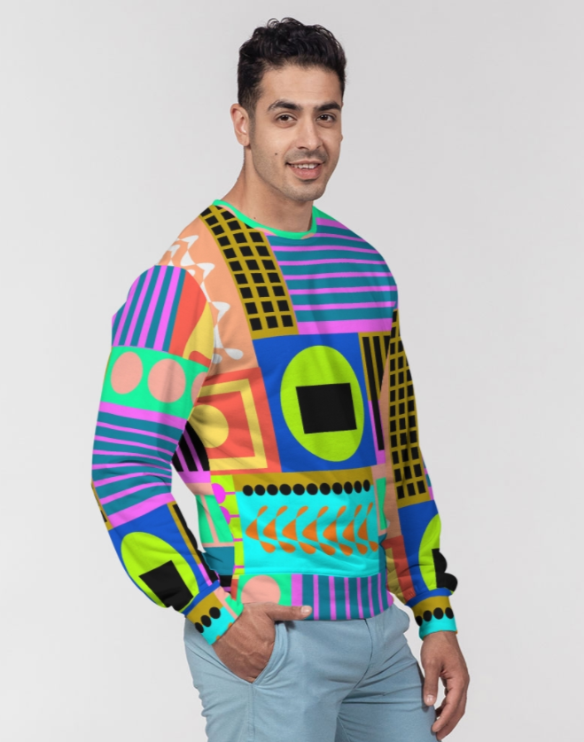Pop Style Collection | Jery Men's Classic French Terry Crewneck Pullover