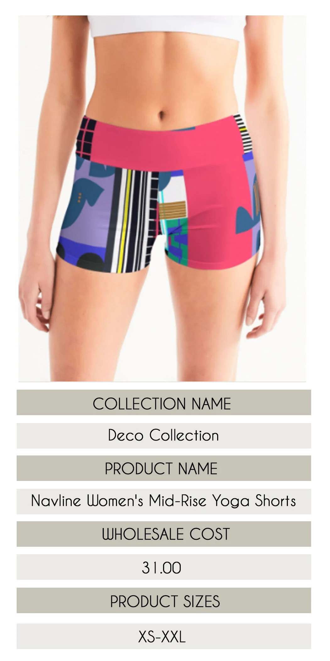 Navline Women's Mid-Rise Yoga Shorts.jpg
