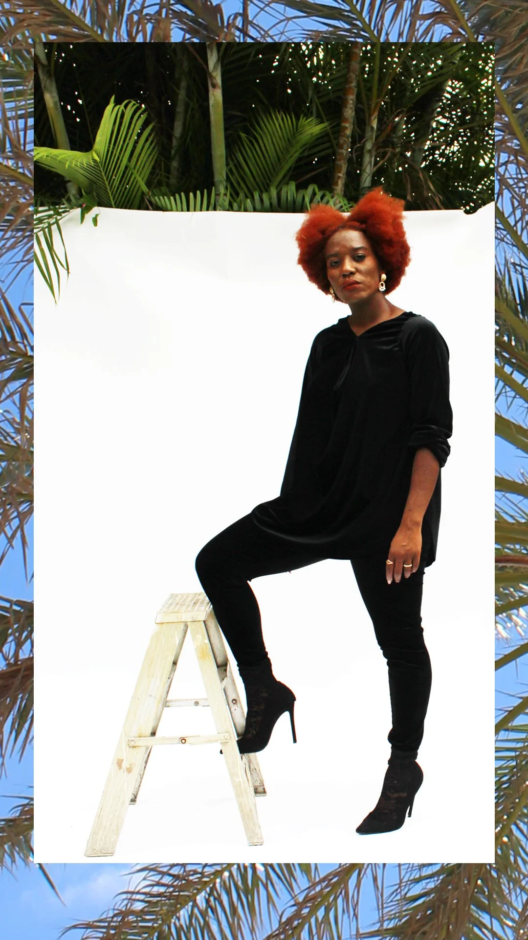 Valie Velvet High Waisted Legging Tights