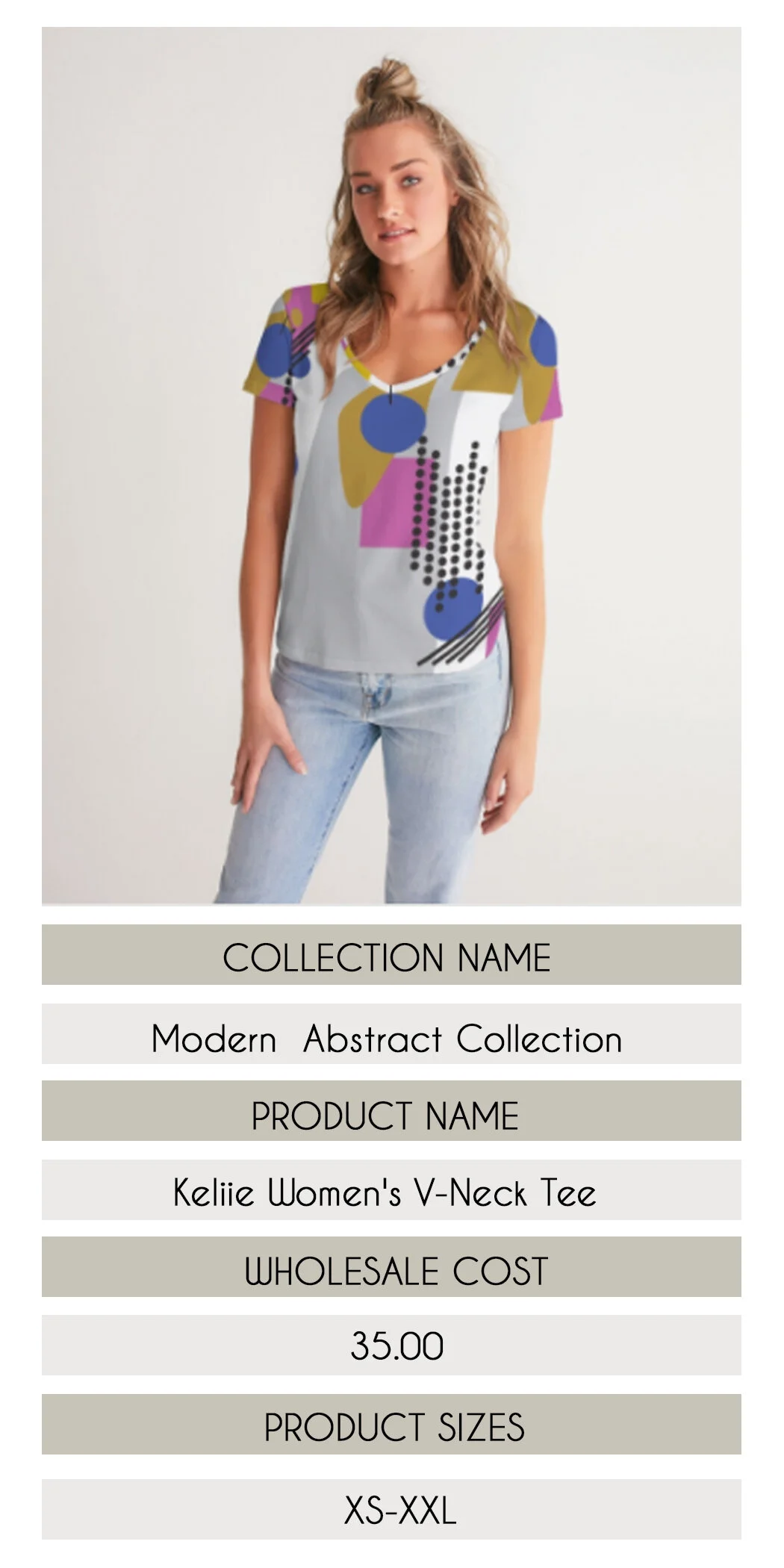 Keliie Women's V Neck Tee.jpg
