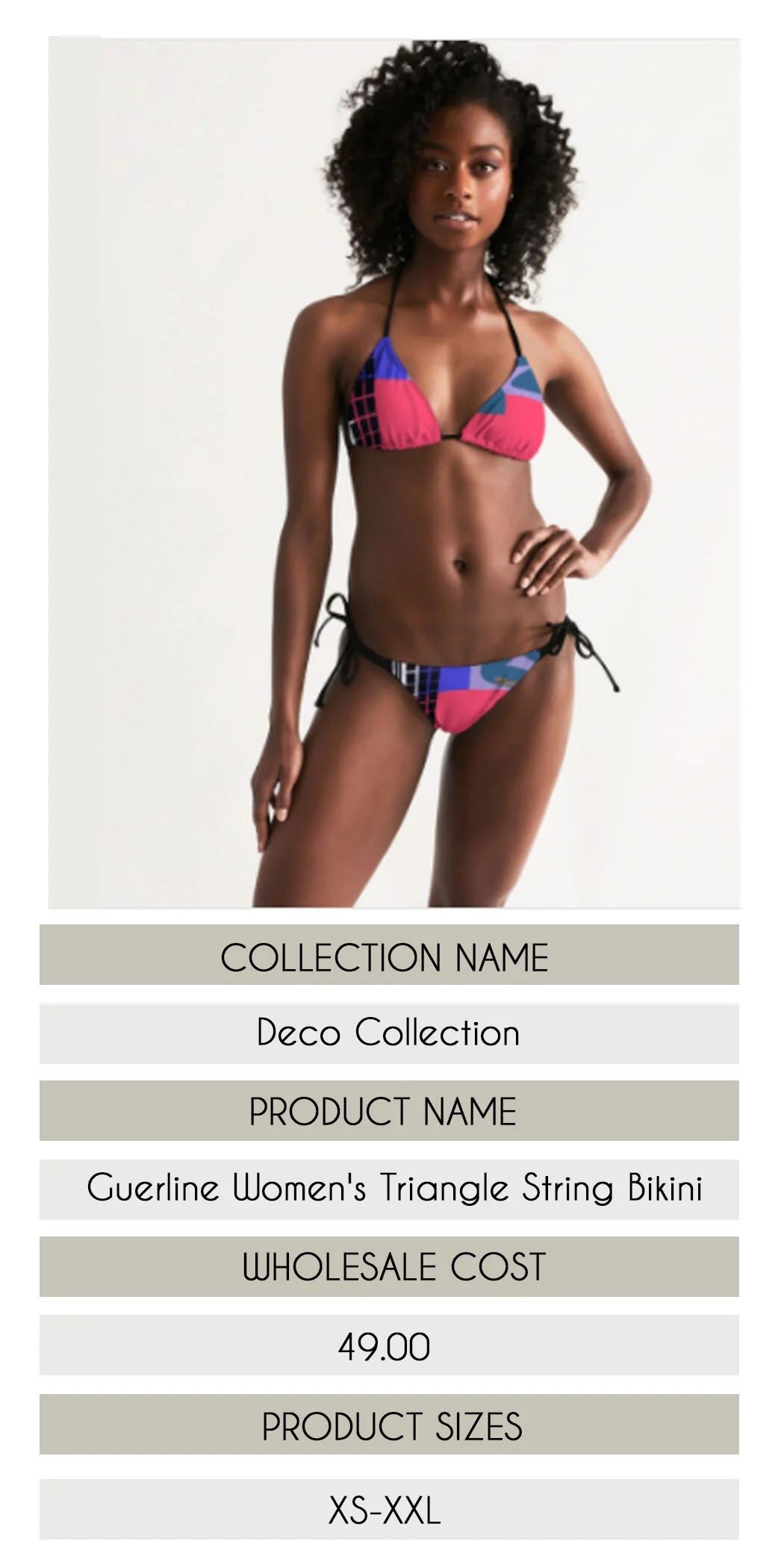 Guerline Women's Triangle String Bikini.jpg