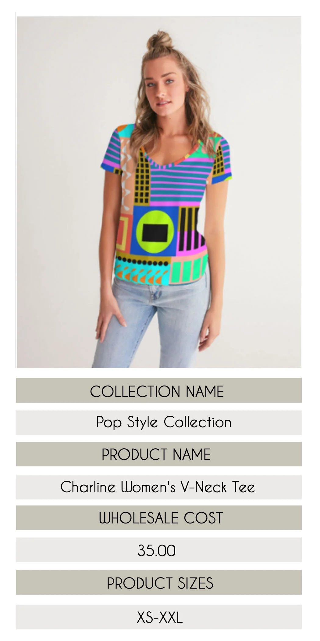 Charline Women's V-Neck Tee.jpg
