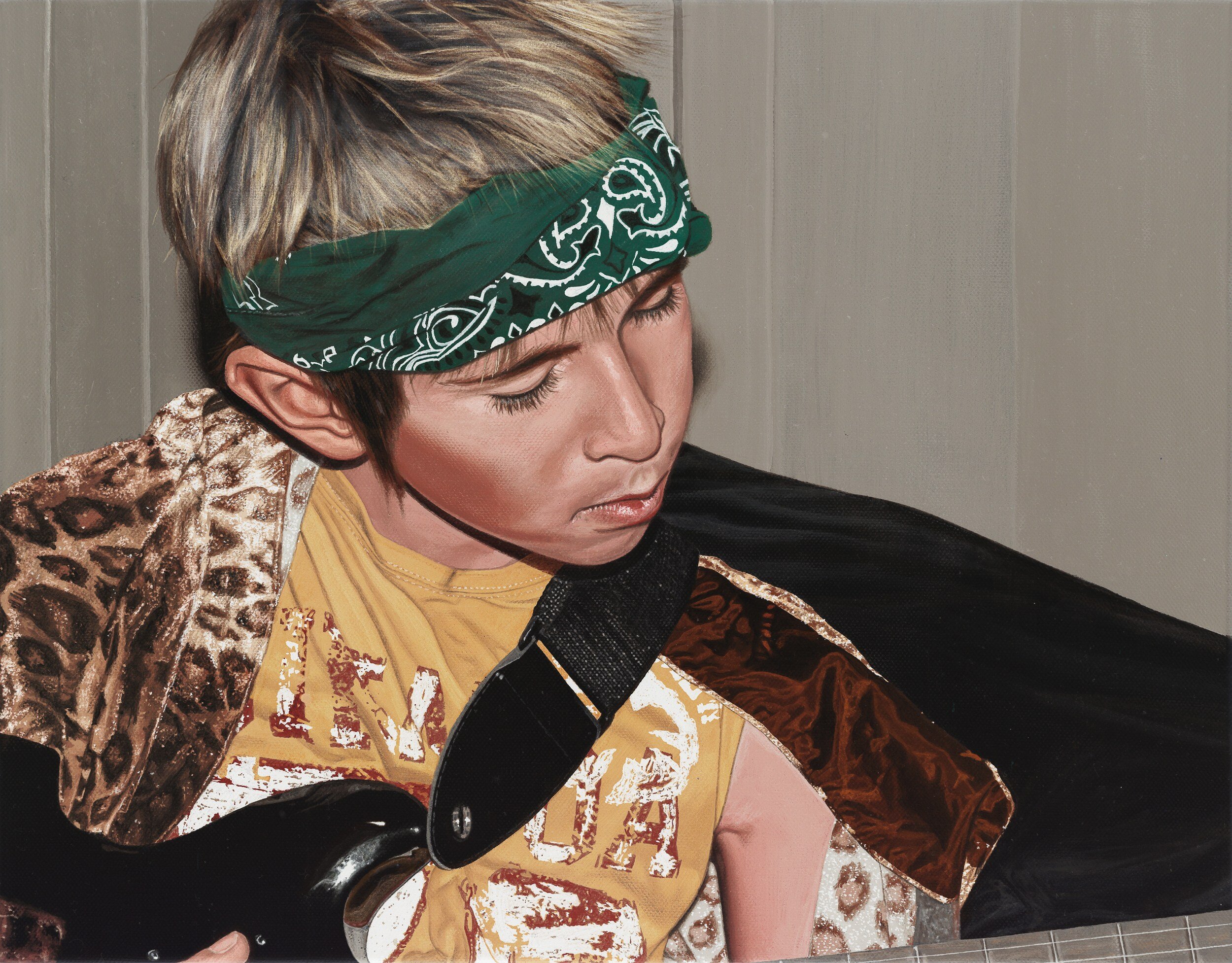 (above) Jack - Positive Acrylic painting on canvas 18” x 14” 2010(below) Jack - Negative Inverted print of painting 18” x 14” 2010