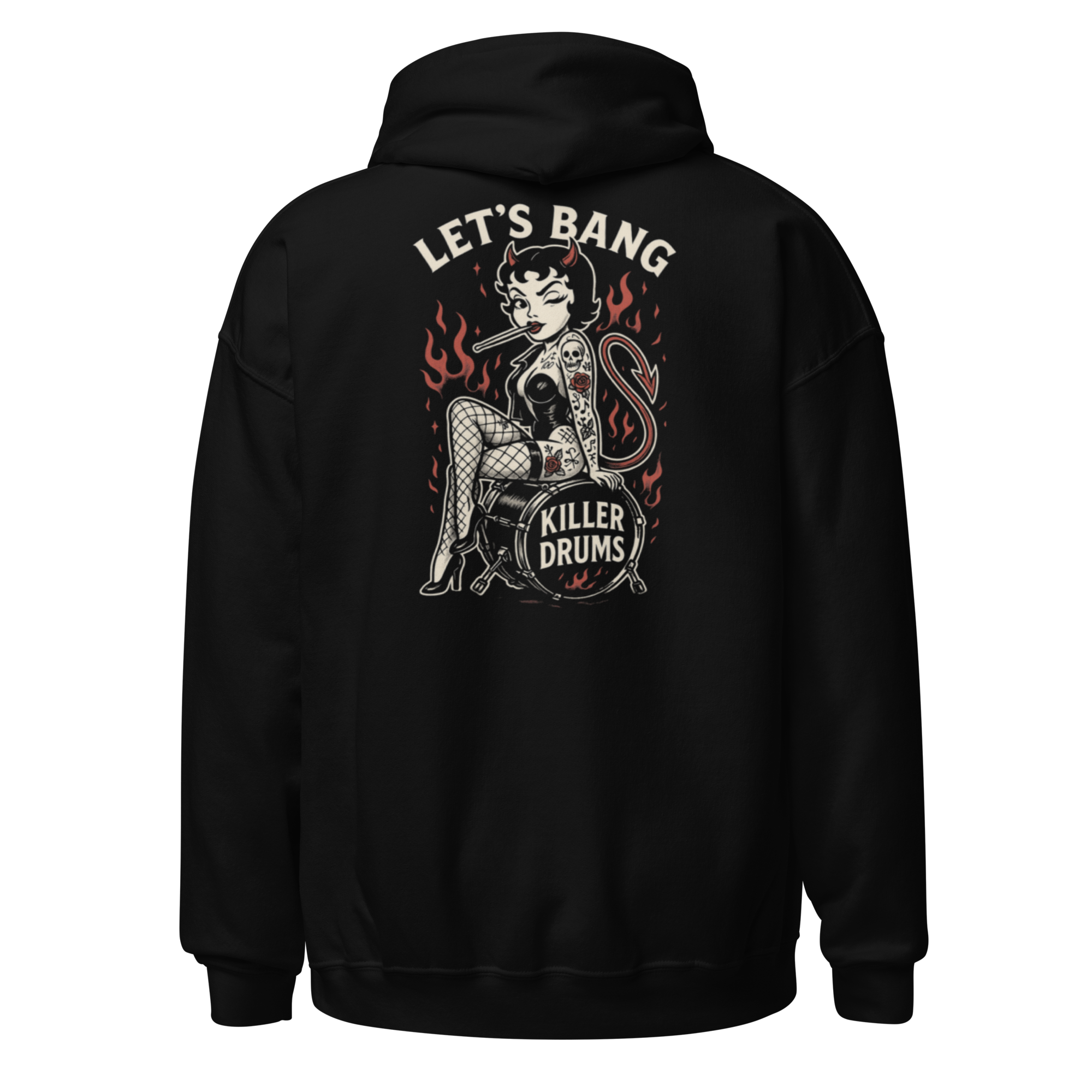 Let’s Bang Pin Up — Hoodie (Embroidered) — Killer Drums