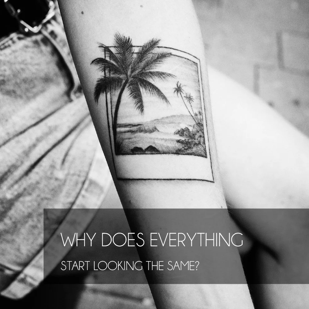 Why does everything start looking the same?