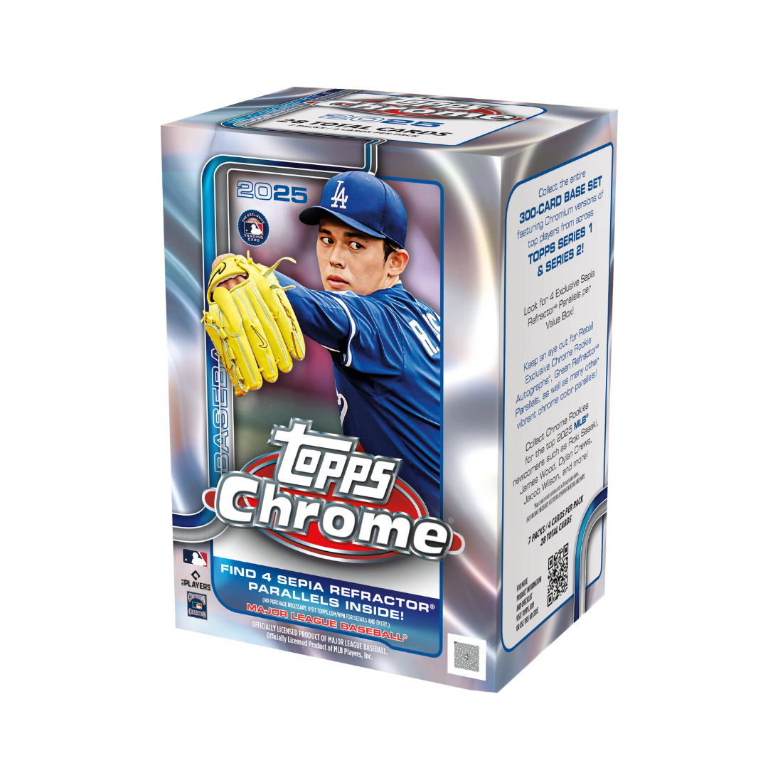 2025 Topps Chrome Baseball - Value Box — SOCCER CARDS UNITED