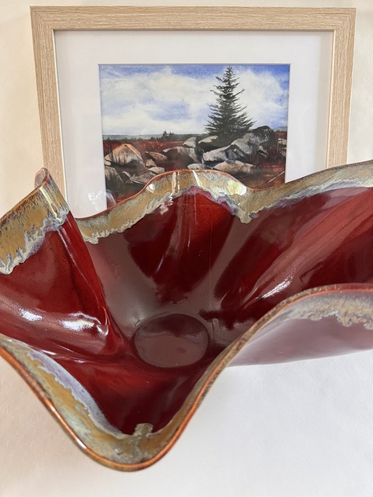 Blueberry Field bowl and painting