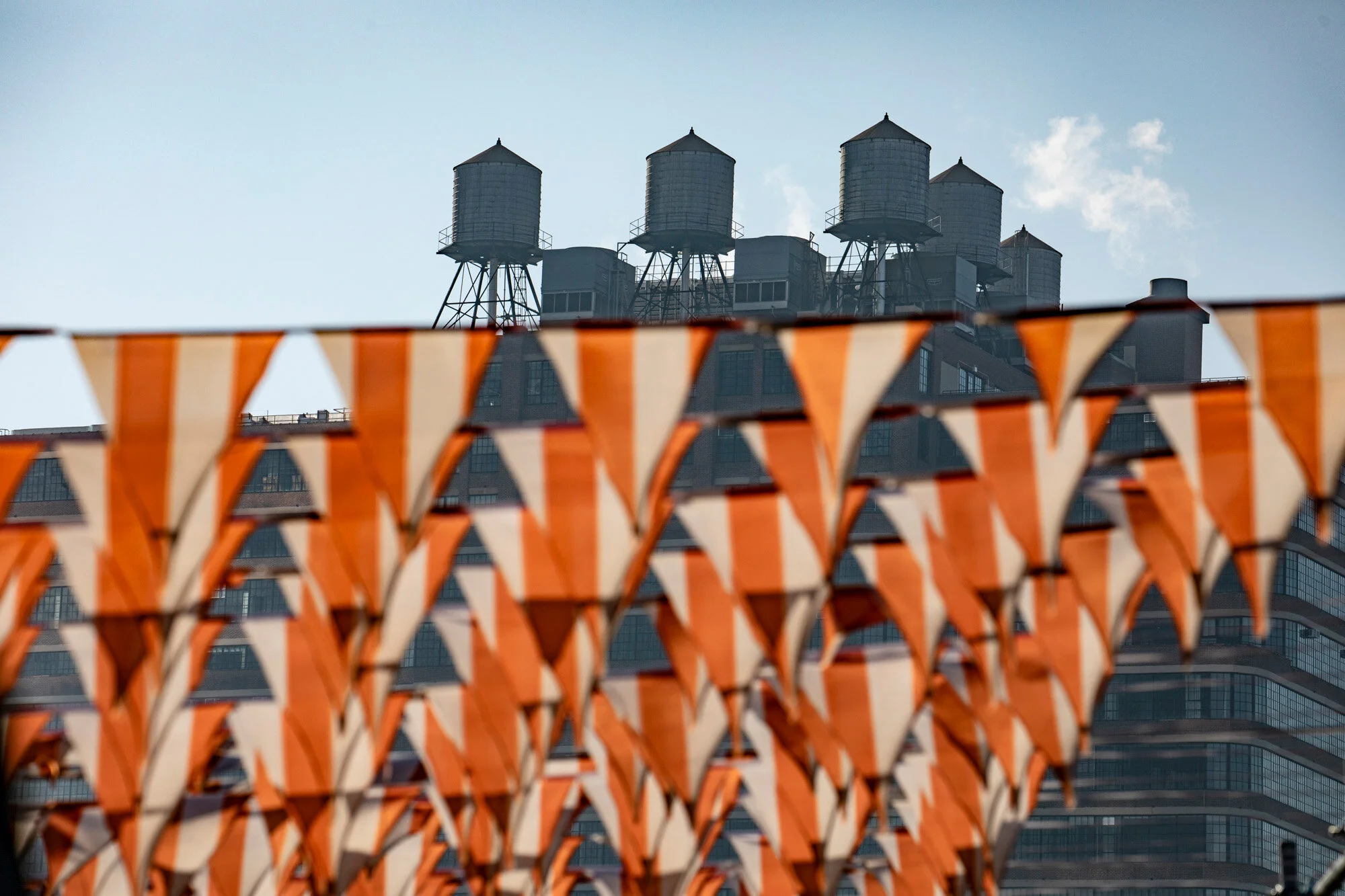 Flags out on the Highline, New York City                                              [Order Ref: NY 007]