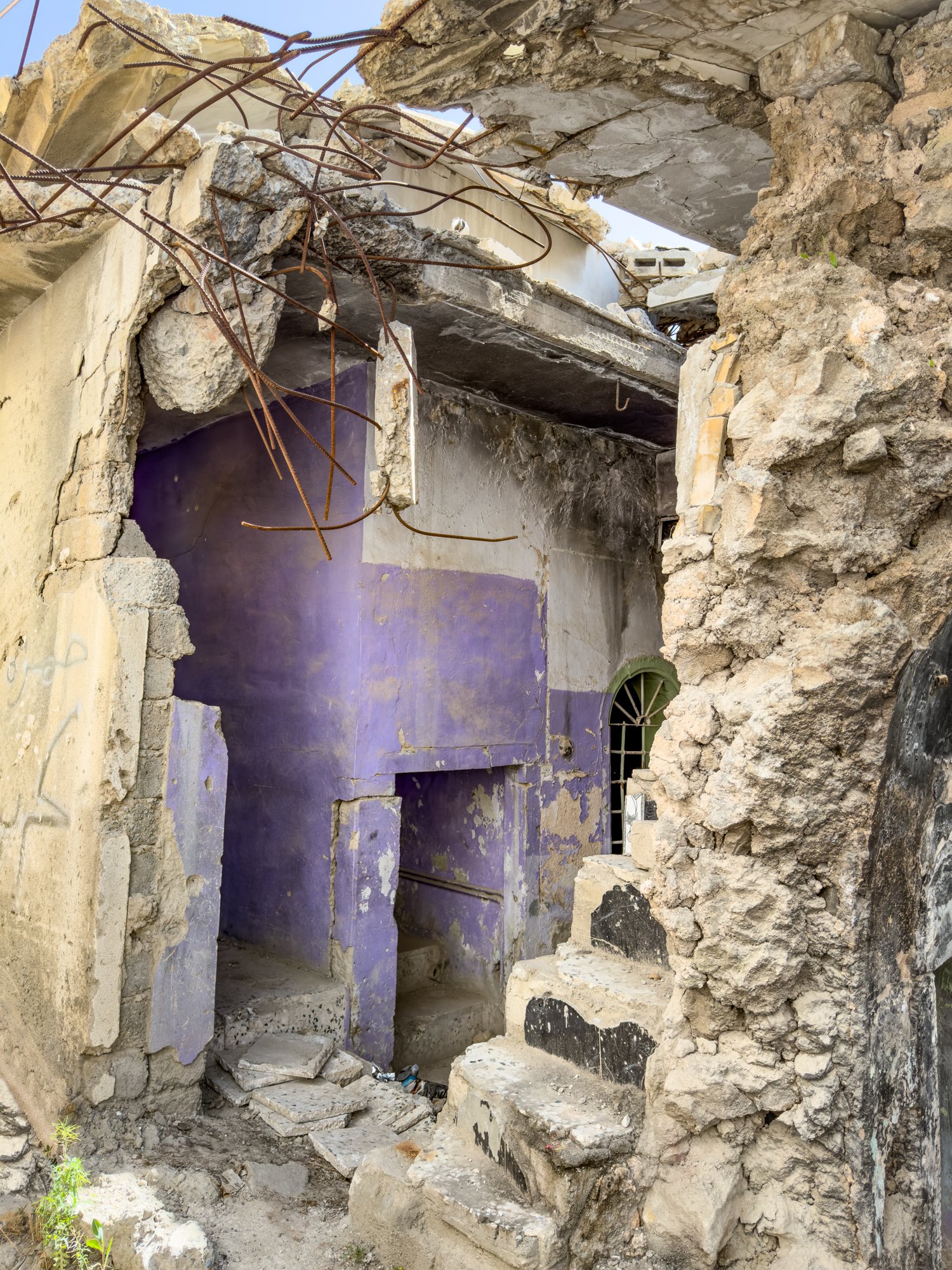 The people of Old Mosul, unable to escape hid in their basements for safety while the buildings were bombed above and around them.