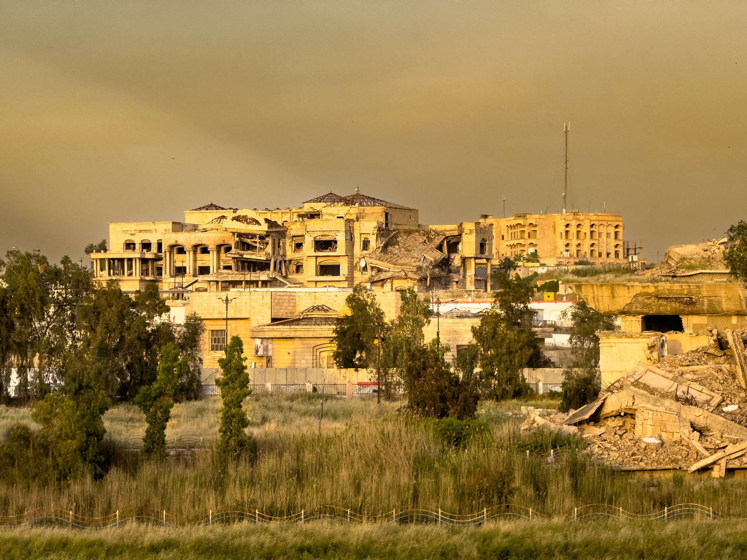 The Ruined Palace of Saddam Hussein in Mosul.