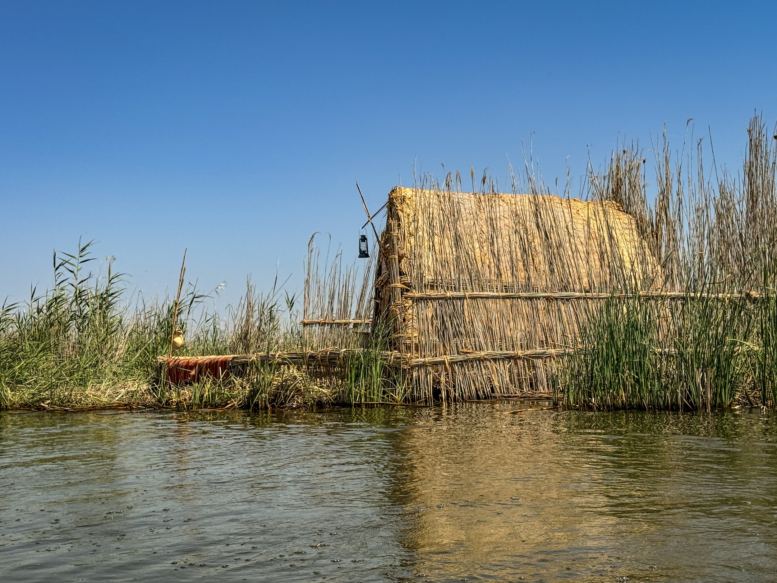 A Traditional Reed House on a Marsh Island.