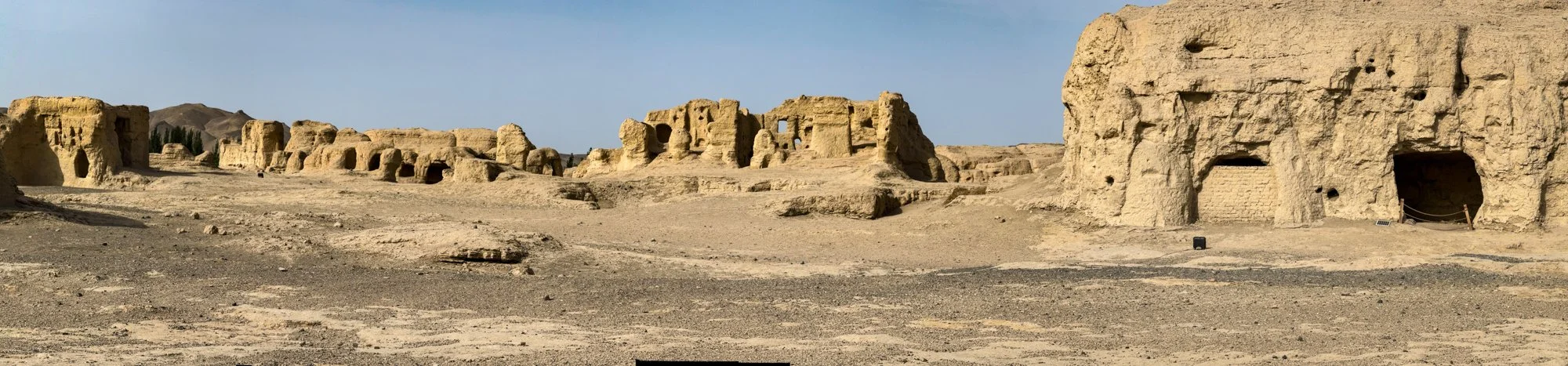 2nd C abandoned city of Jiaohe, destroyed by Mongols