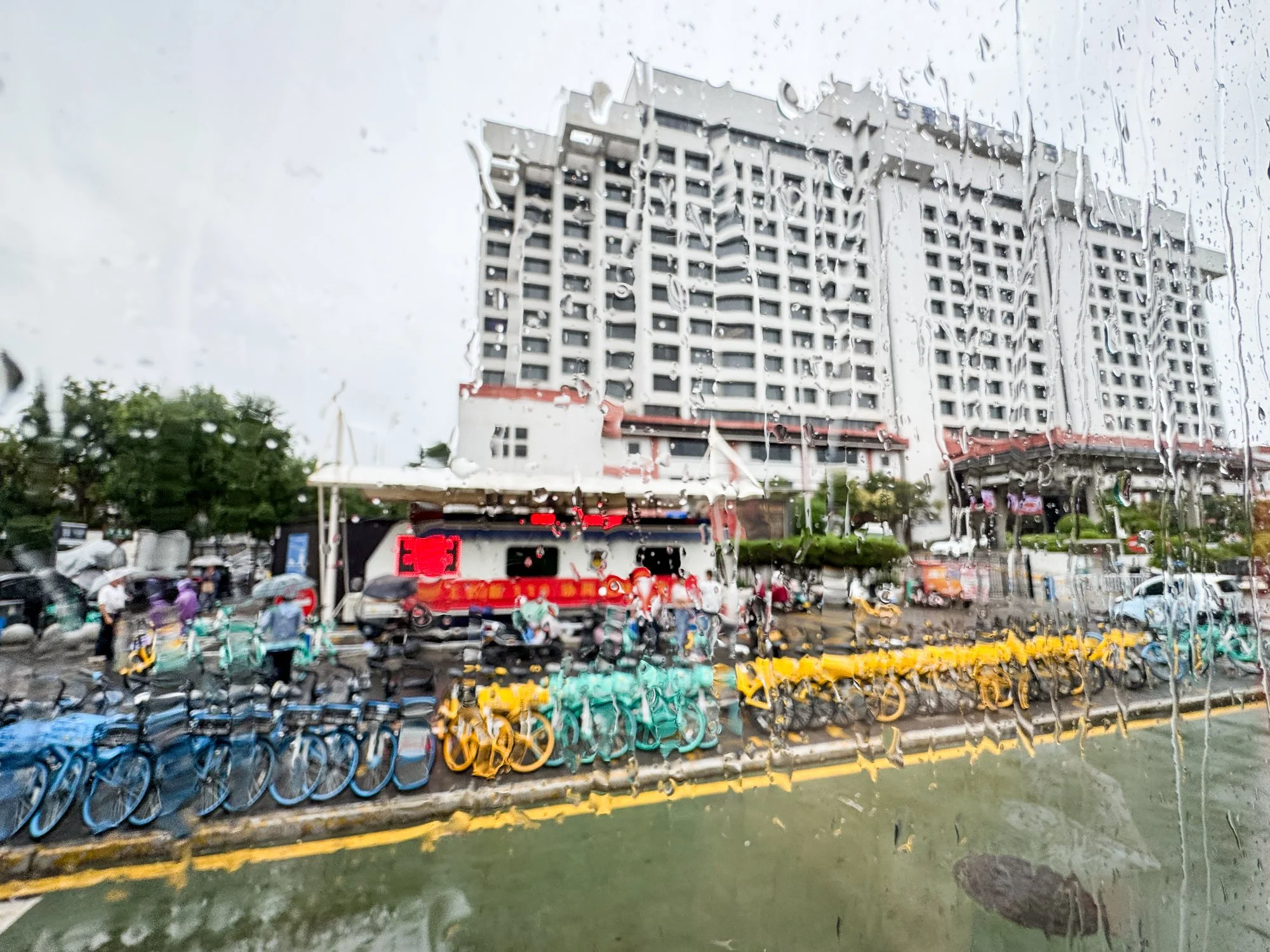 A sudden downpour