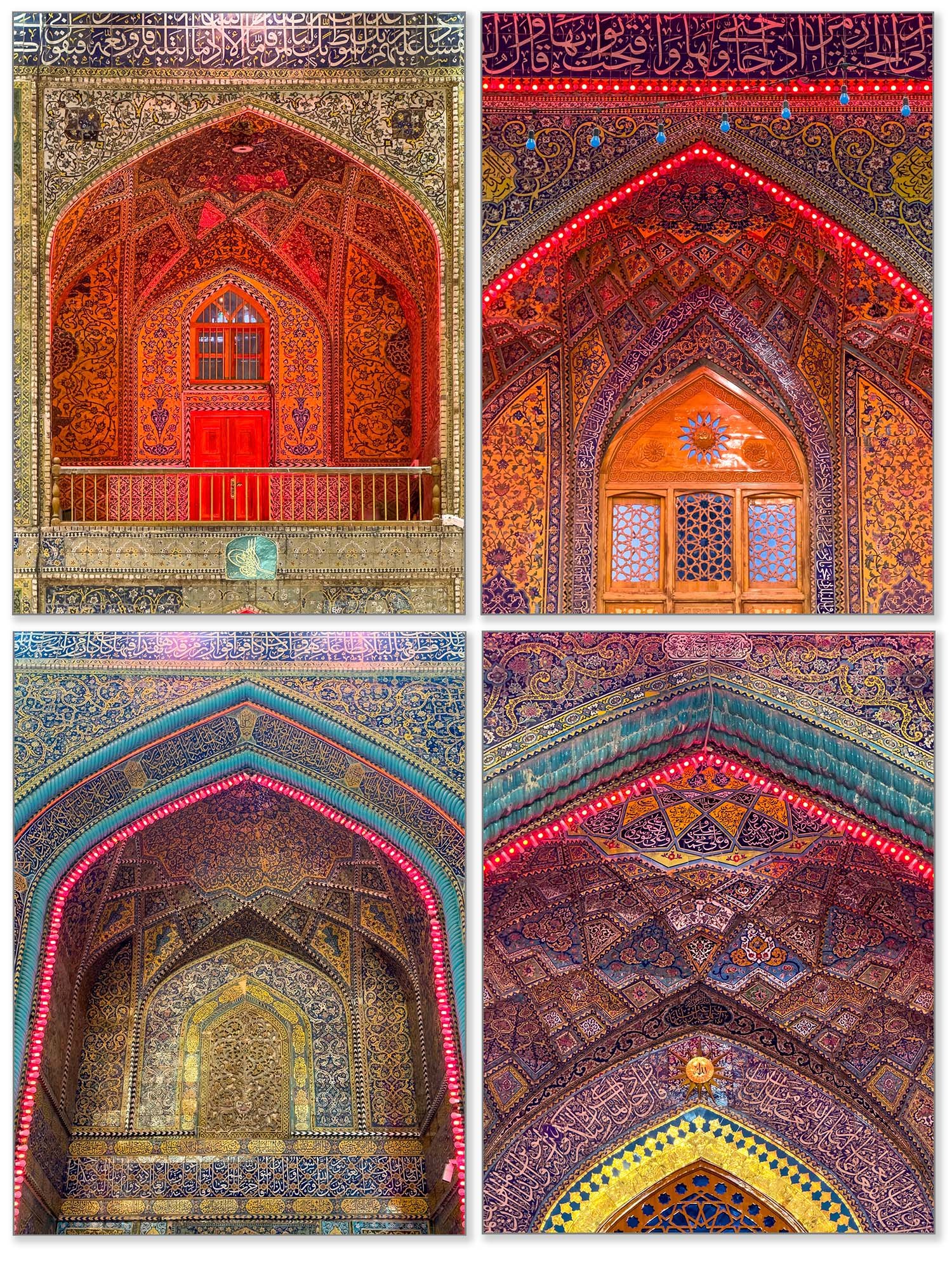 The arches above the Portals to the Al-Ra's Mosque, Najaf.