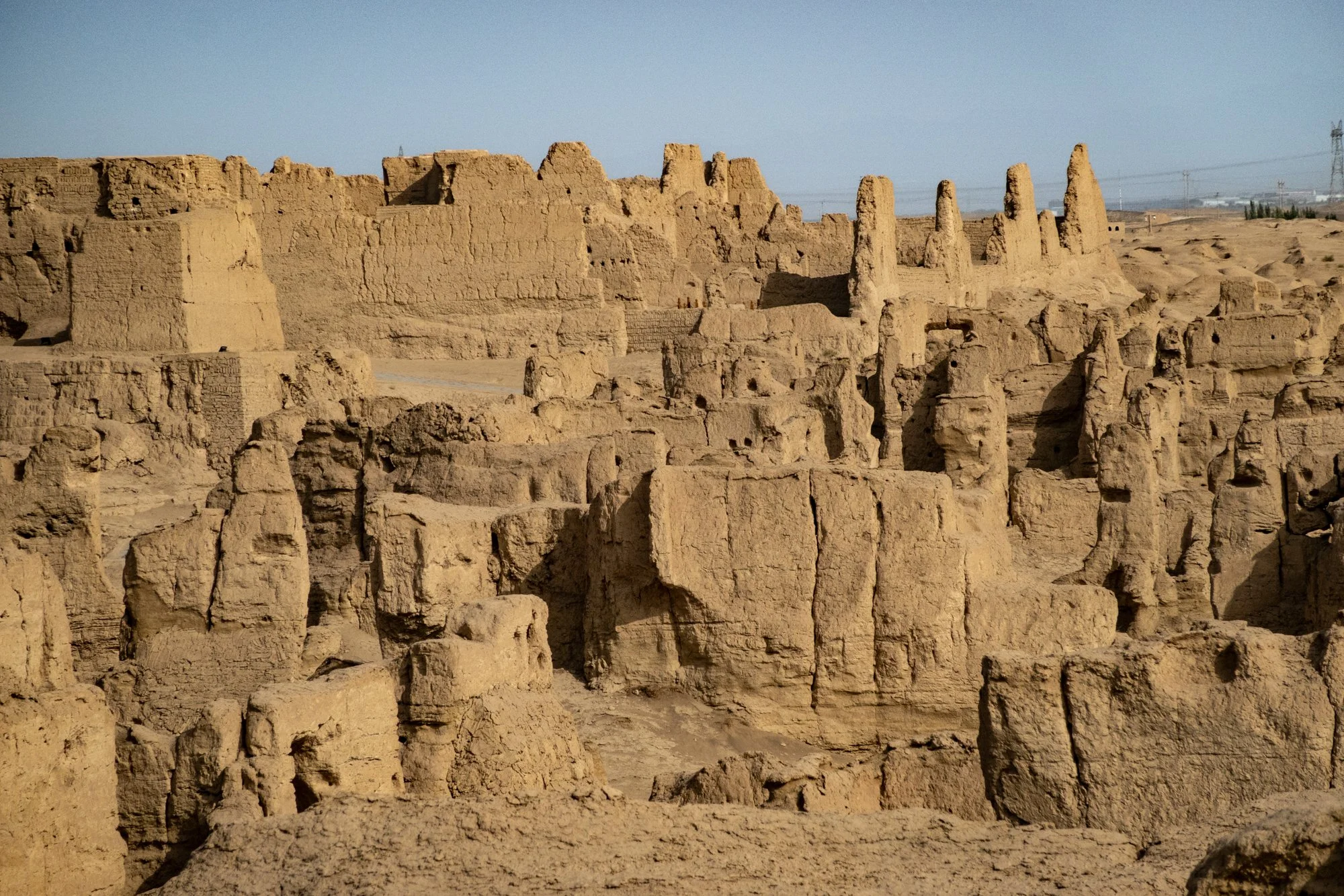 2nd C abandoned city of Jiaohe, destroyed by Mongols