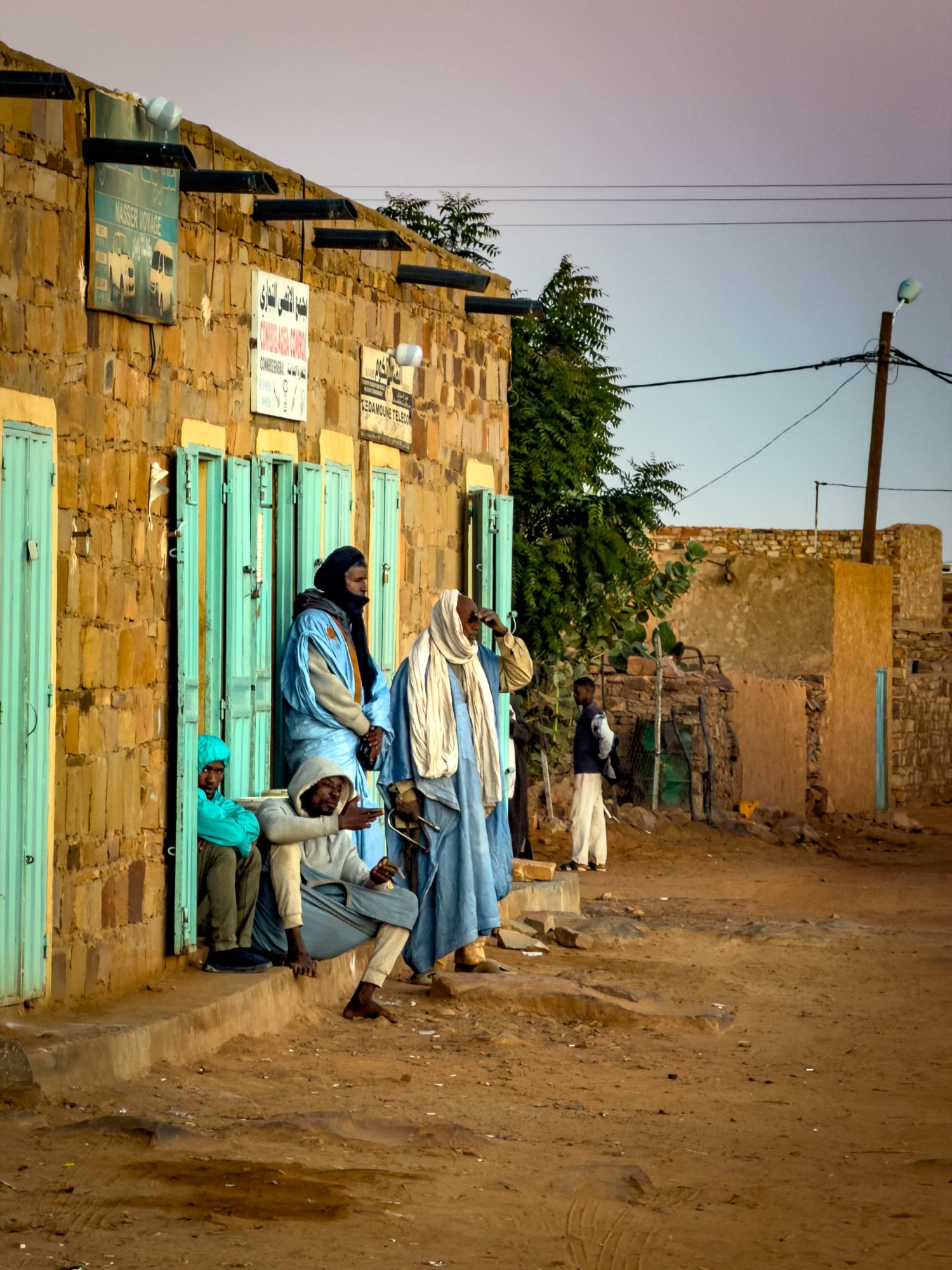 In the cool of the evening.