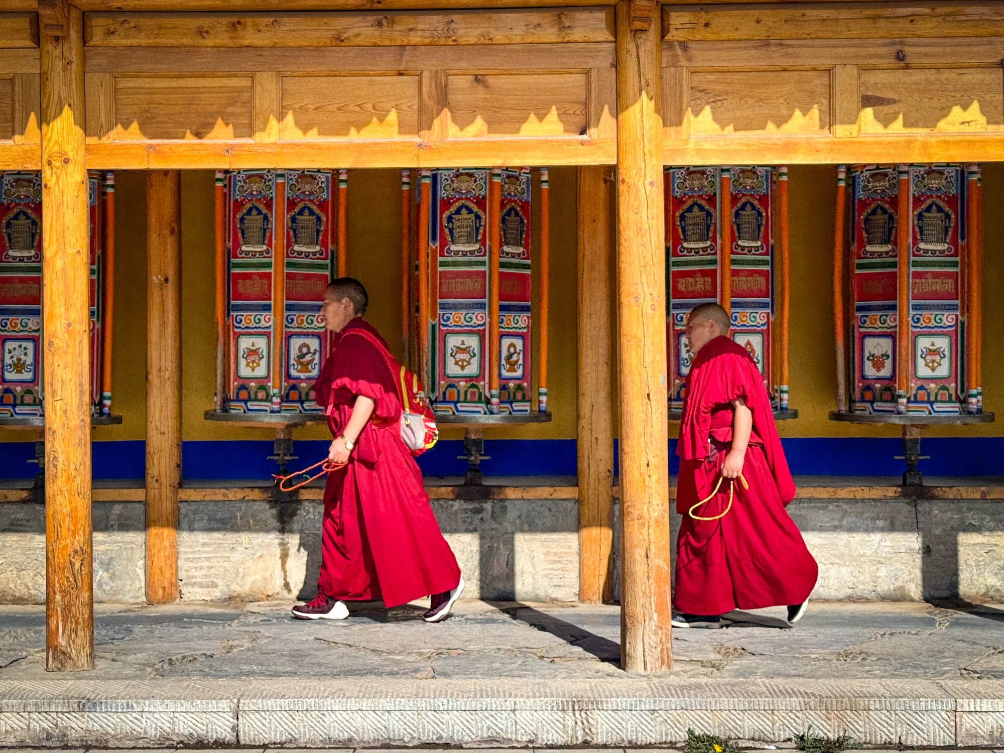 Labrang monastery, the largest of the Yellow Hat sect of Tibetan Buddhism