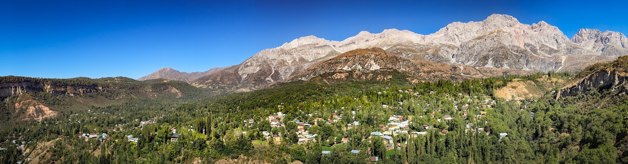 Arslanbob Village with hundreds of acres of walnut forest