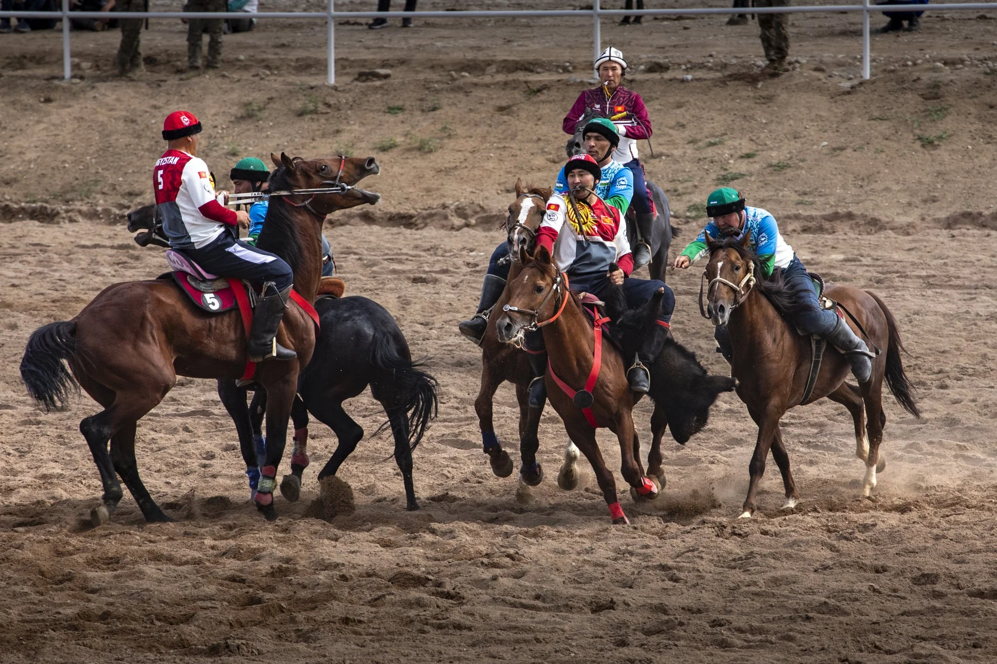 Kyrgyzstan vs Kazakstan played with a real goat carcass.