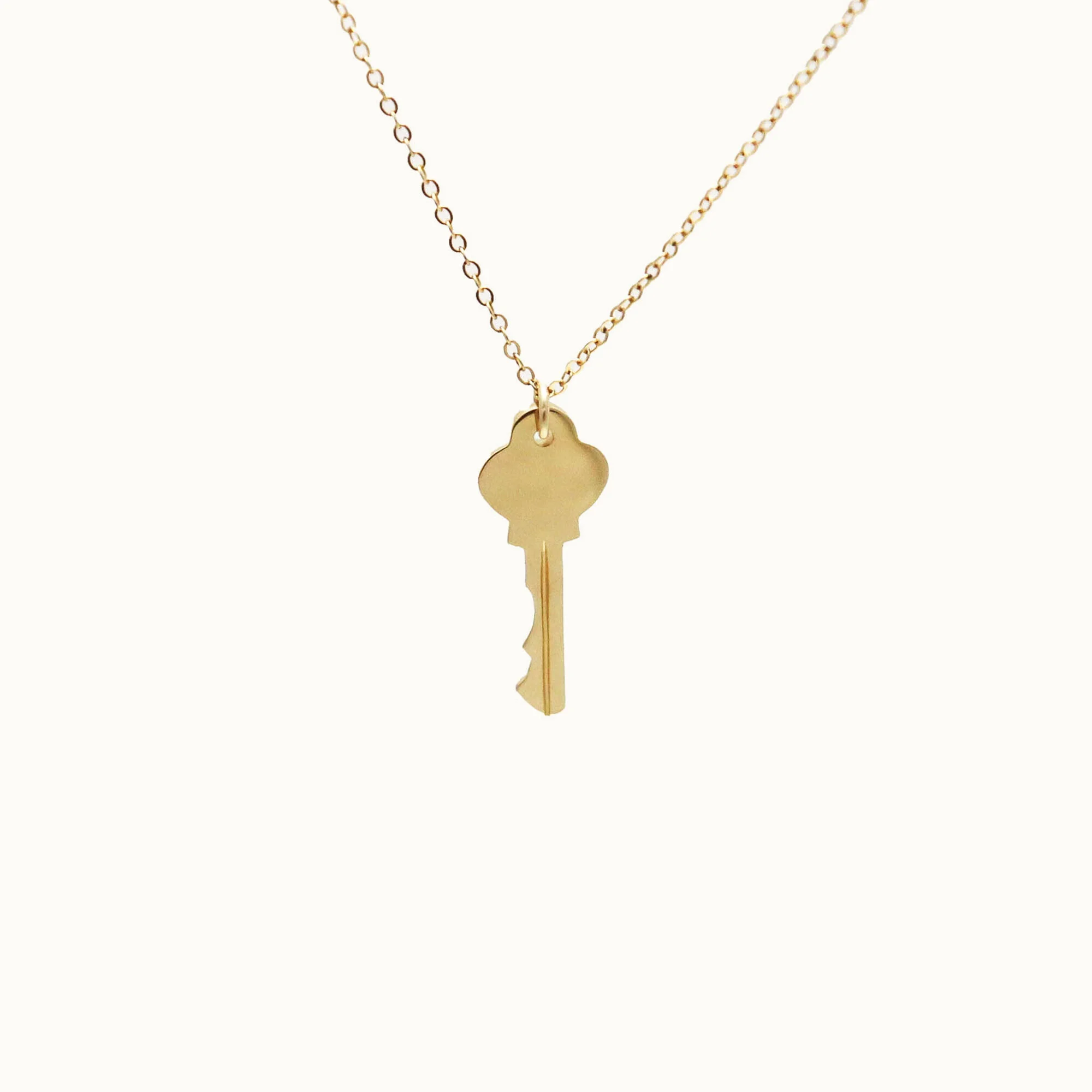 Personalized Key Charm Pendant Necklace 
