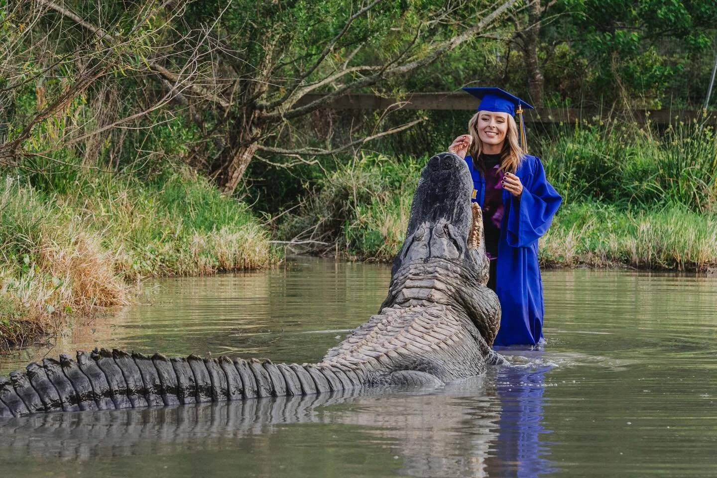 Proof that following your passion can take you somewhere wild- Congratulations to our very own graduate, Kat!! She is graduating with her Bachelor&rsquo;s from McNeese State University, and with a passion for wildlife that&rsquo;s taken her from the 