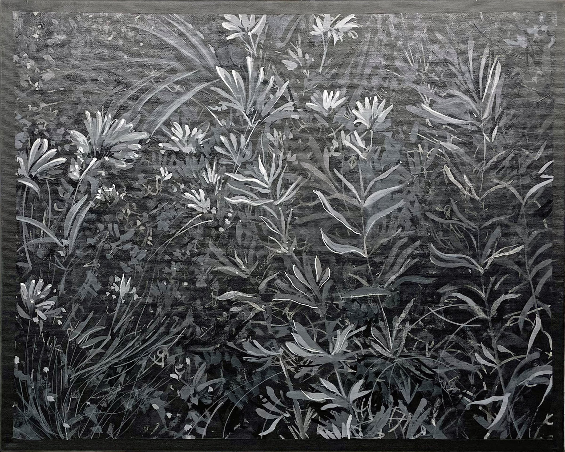 "Dark Flowers", 16" x 20"