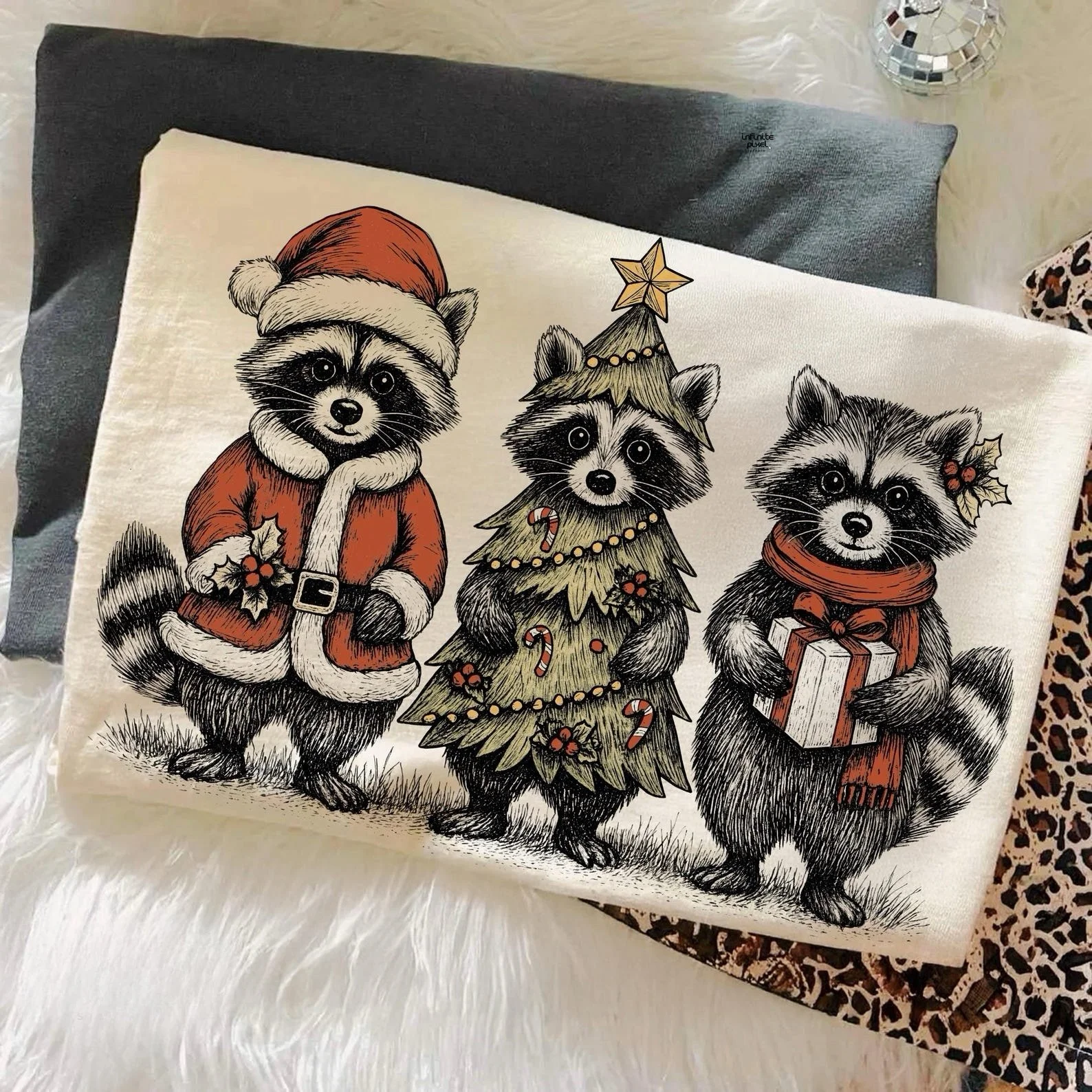 Festive Raccoons