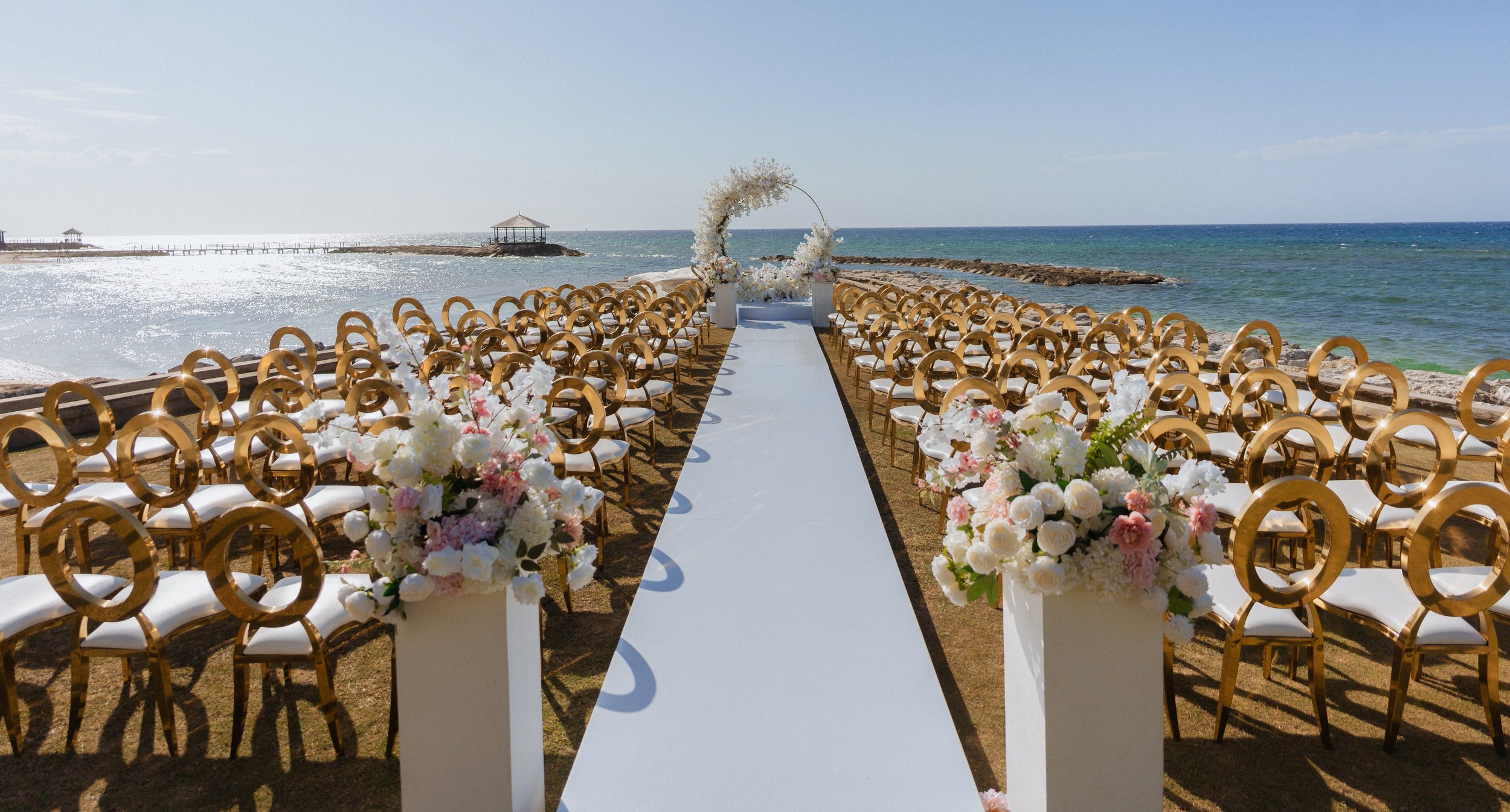 Beautiful outdoor wedding Jamaica destination wedding