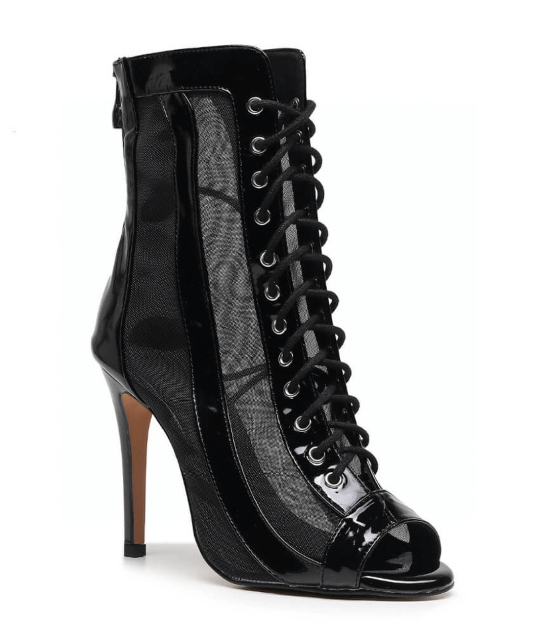 Dance Heels for Women Dressy Open Toe Lace Up Mesh Booties Stiletto High  Heeled Peep Toe Sandals Gladiator Ankle Boots for Wedding Party Dance Shoes,  A-black, 10 : Amazon.ca: Sports & Outdoors