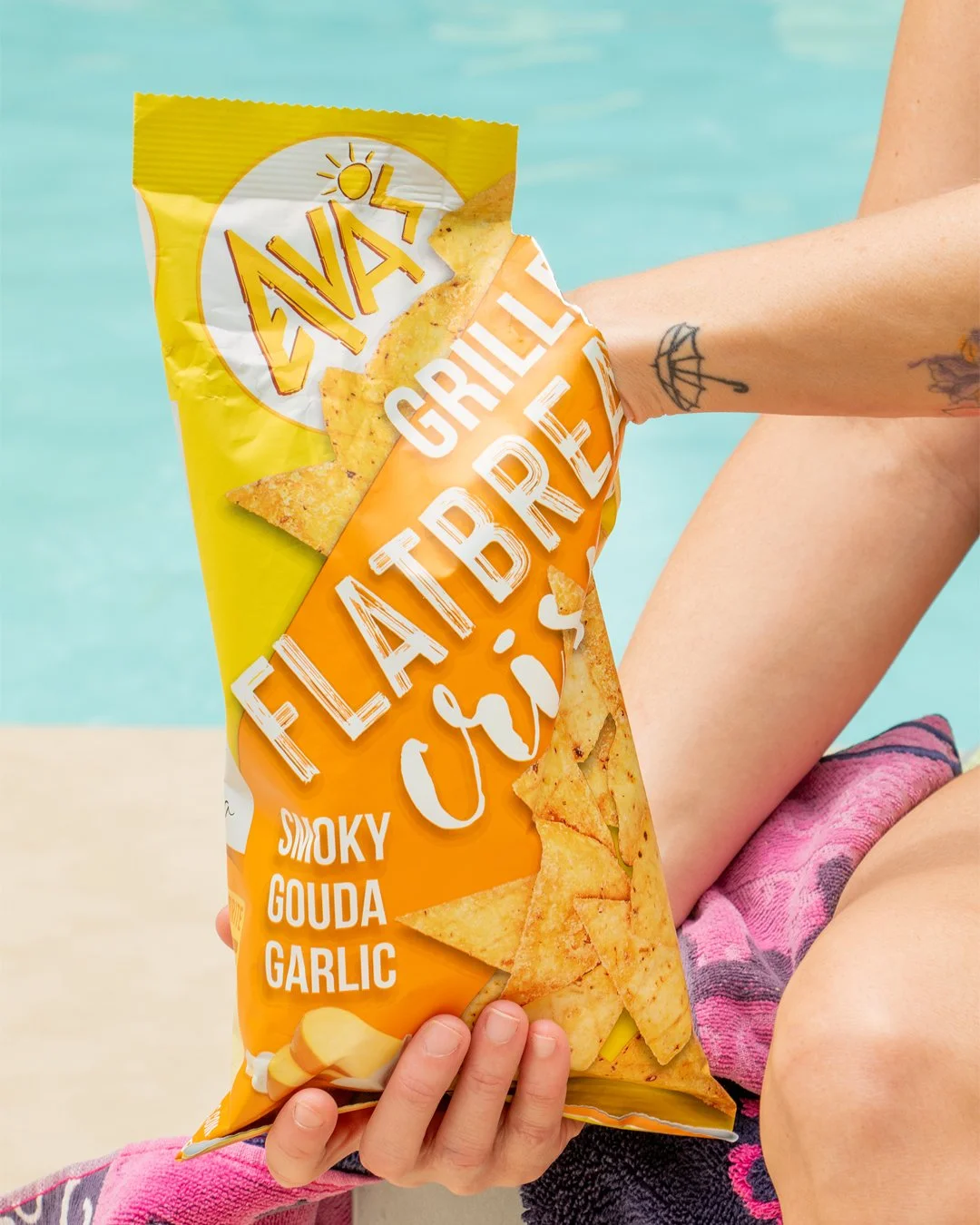 Sun&rsquo;s out, crisps out. ☀️ Our Grilled Crisps were made for poolside snacking&mdash;bold flavor, serious crunch, no soggy chips here. 💪