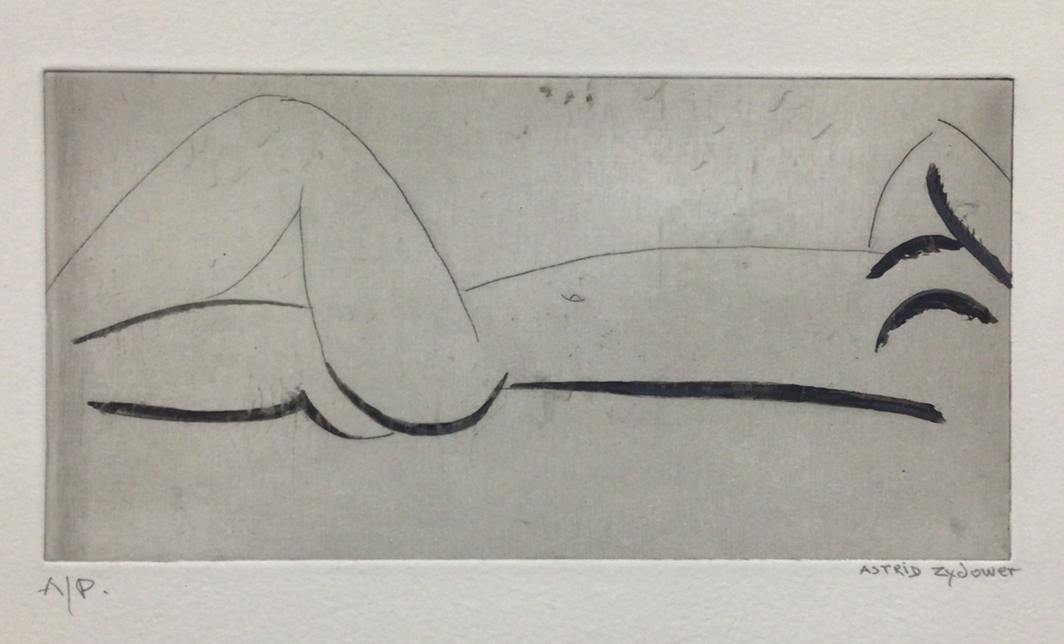 23: Untitled ( Small reclining figure) 2nd State
Etching and Aquatint
Image Size 20x10cm
2 Copies Signed and dated 2005 £575
1 Copy Signed £575
1 Copy Unsigned £425

