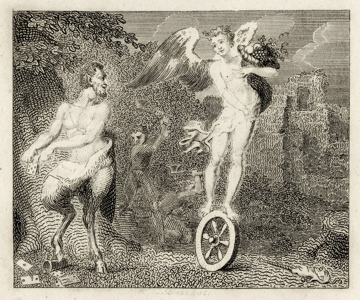 William Blake
Pan and Fortune
Engraving 1793
£495