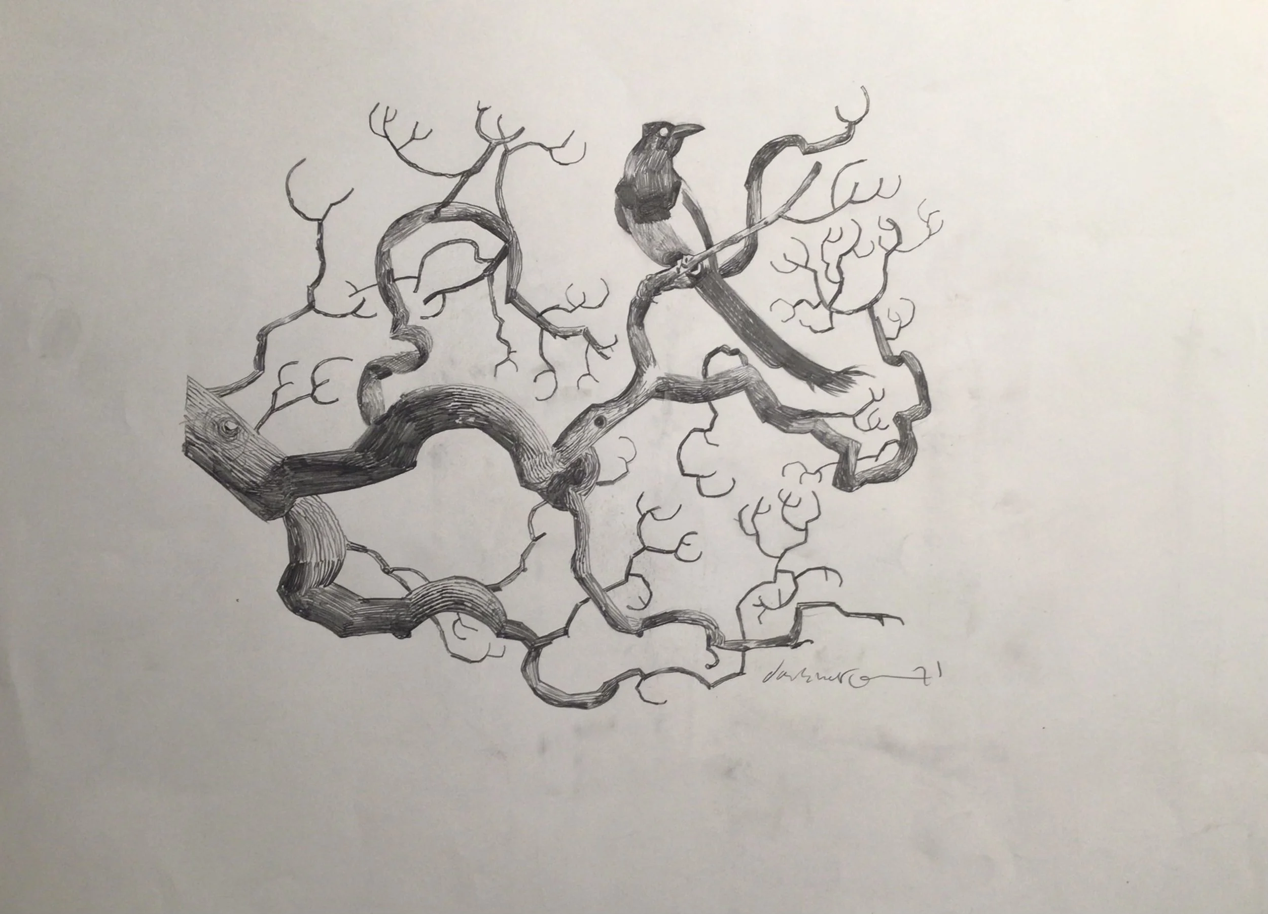 11: Interim. 
Pencil on Paper. Paper Size 420x594mm. SOLD