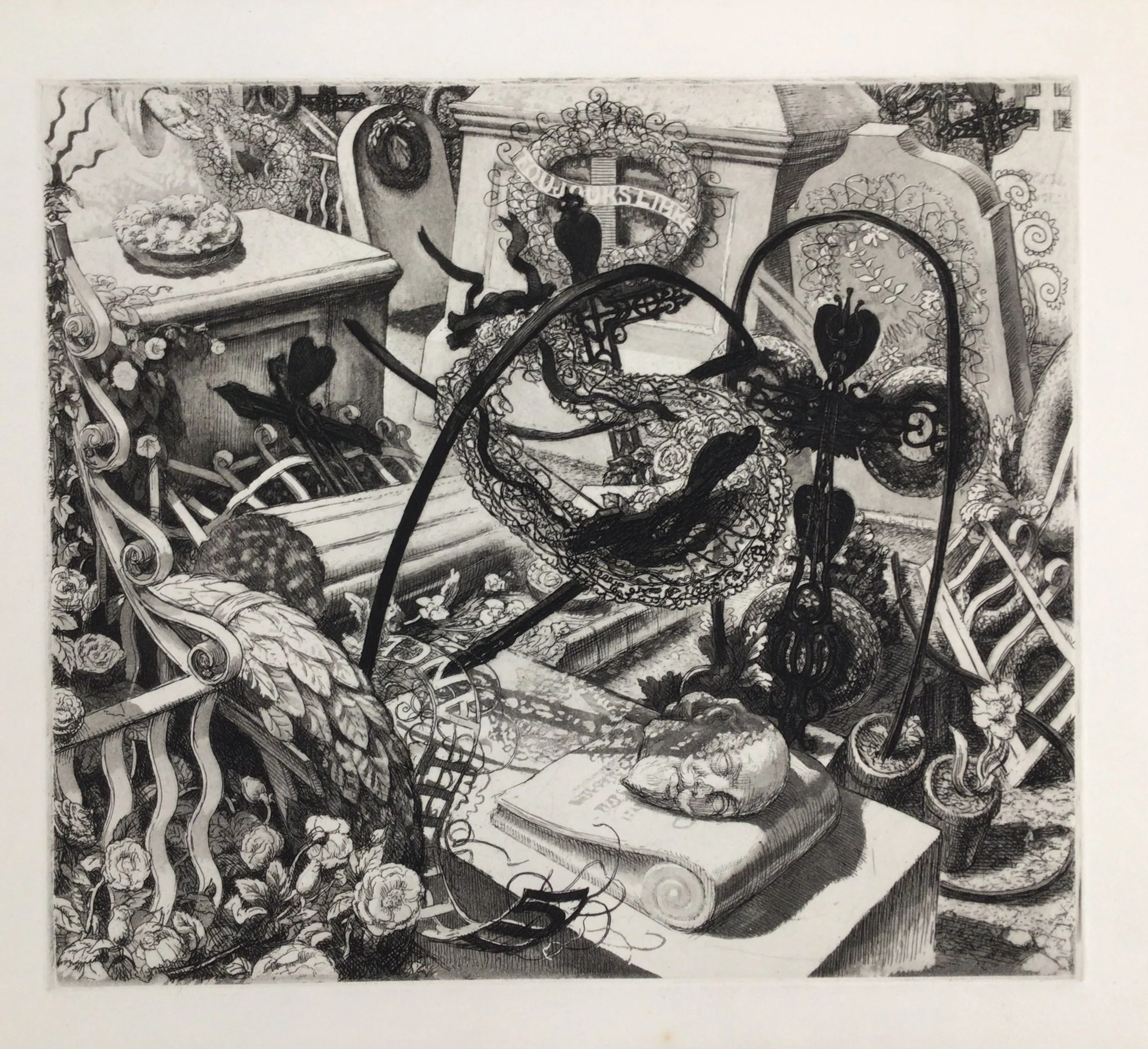 French Cemetry
Etching