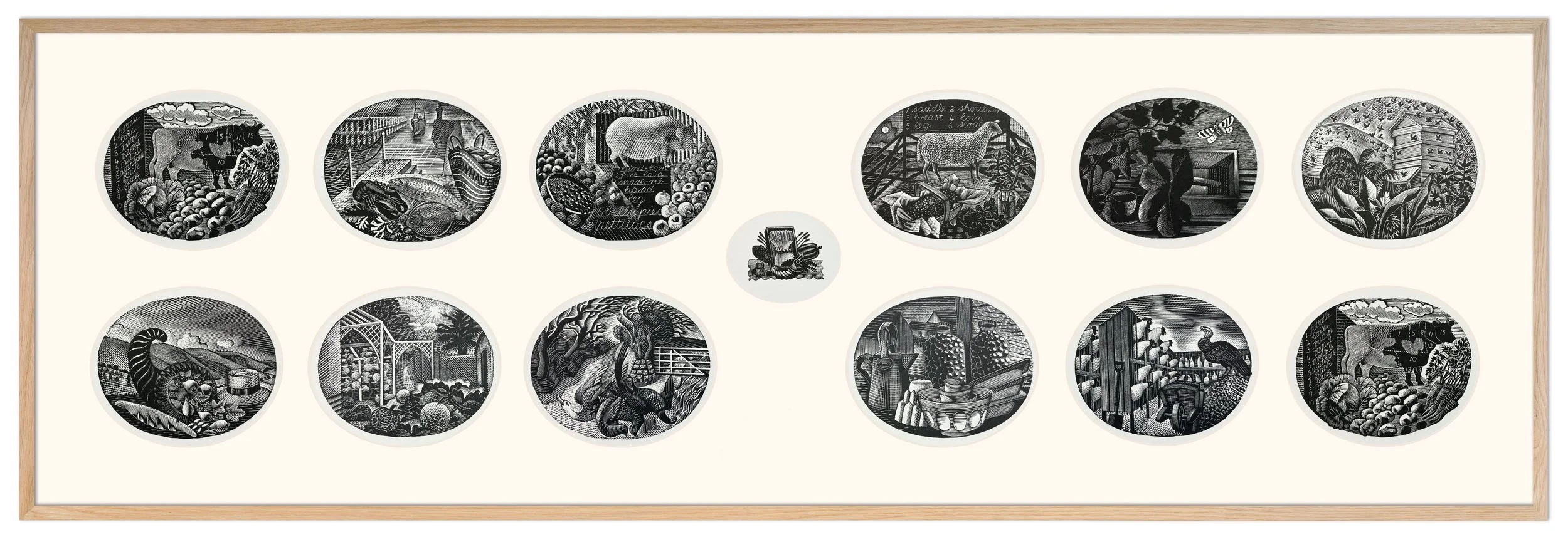 Eric Ravilious 
Harvest Year Set