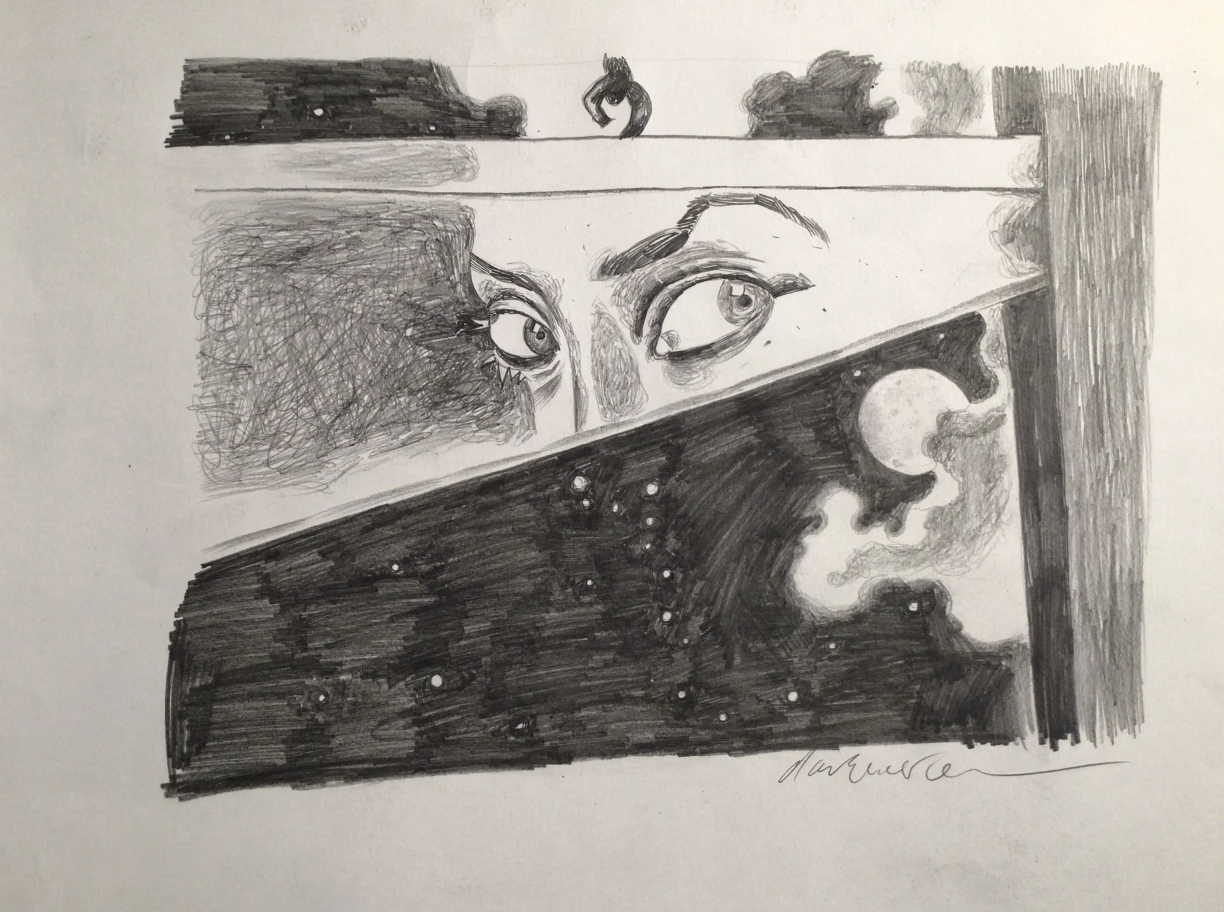 29: The Maiden. 
Pencil on Paper. Paper Size 420x594mm. £500