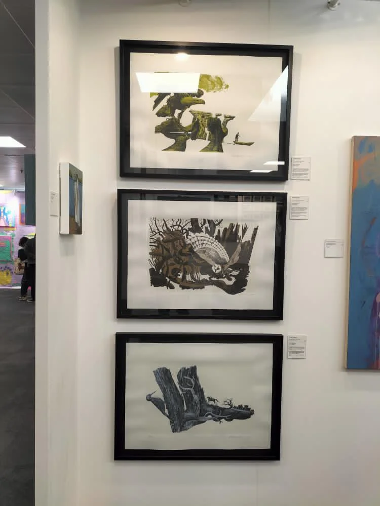 Gormenghast screenprints. Dave McKean