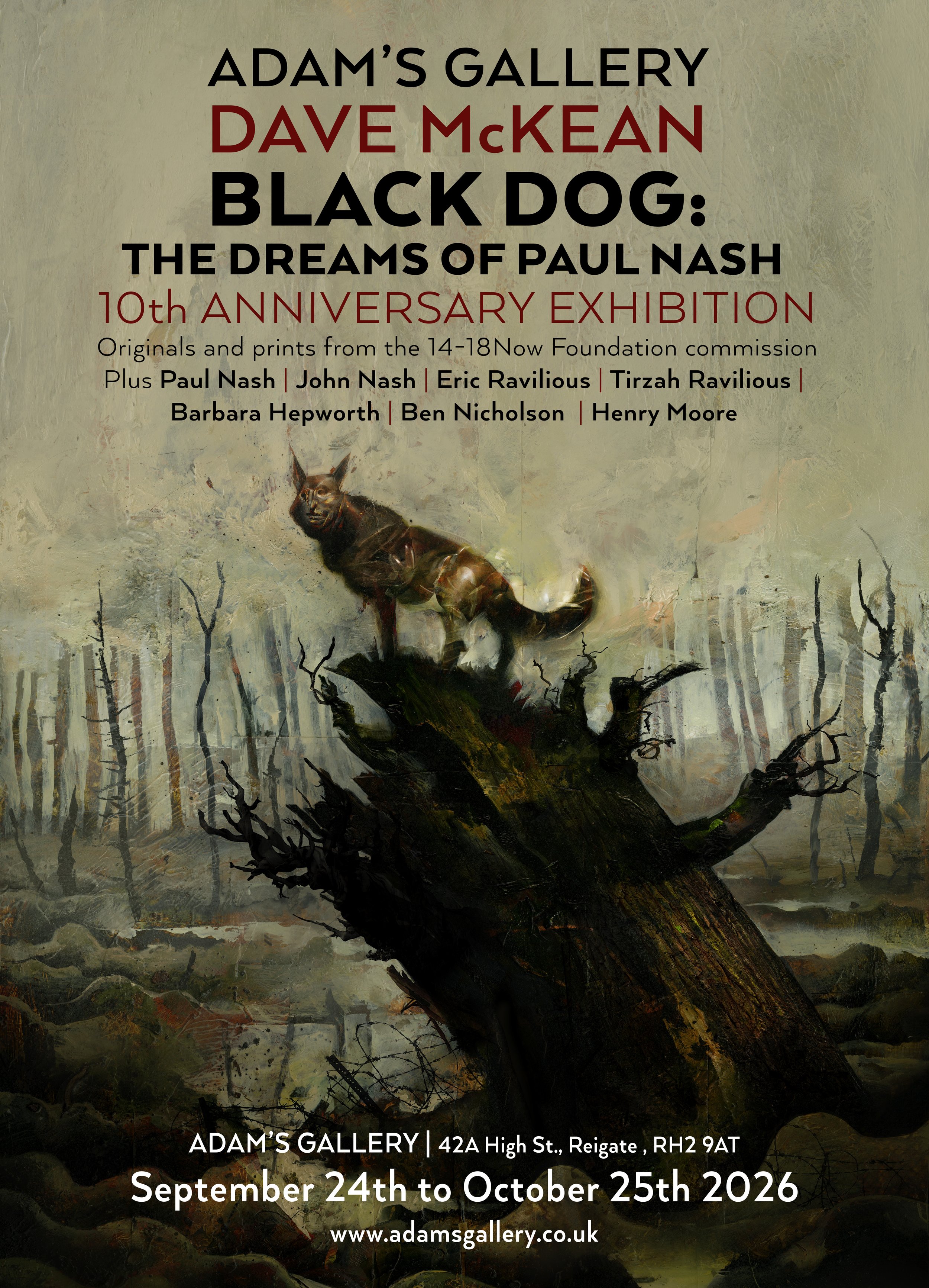 Black Dog Exhibition Poster