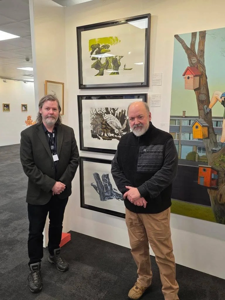 Dave McKean visiting the fair