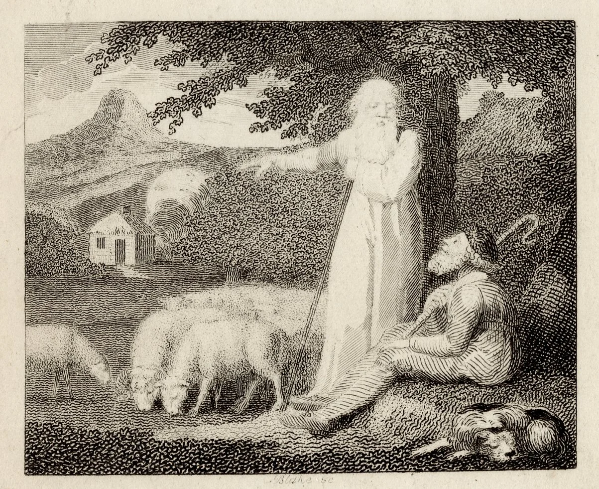 William Blake
The Shepherd and the Philosopher
Engraving 1793
£495