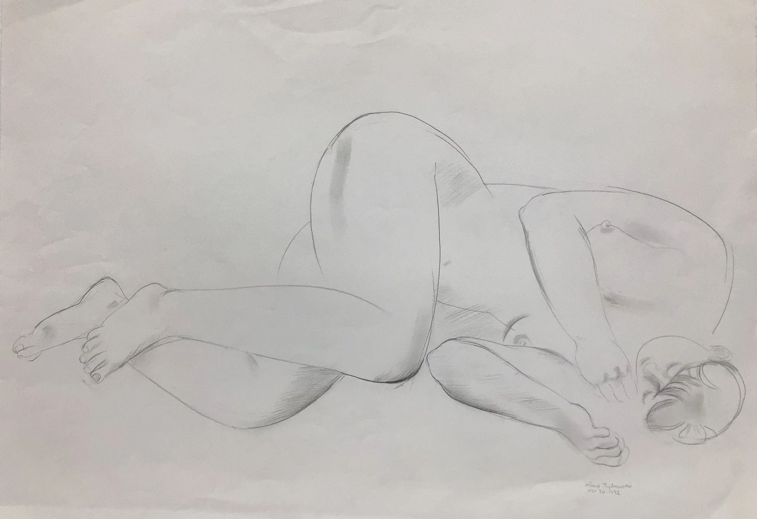 Figure Study
Graphite on paper
Paper size 66x49cm
Signed and dated Nov 30th 1992
£750 Unframed
