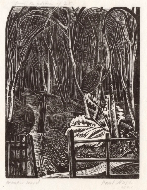 Paul Nash
Winter Wood
Wood Engraving 1922
Signed