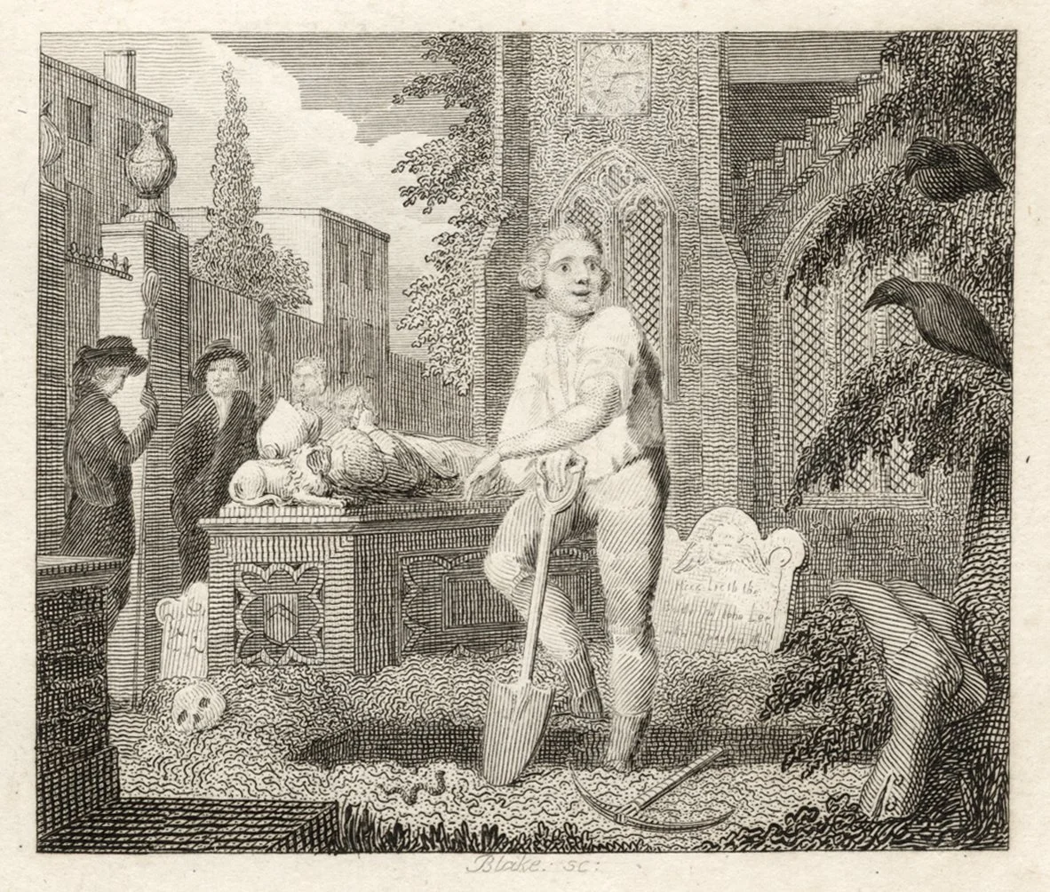 William Blake
The Ravens, the Sexton and the Earth Worm
Engraving 1793
£495