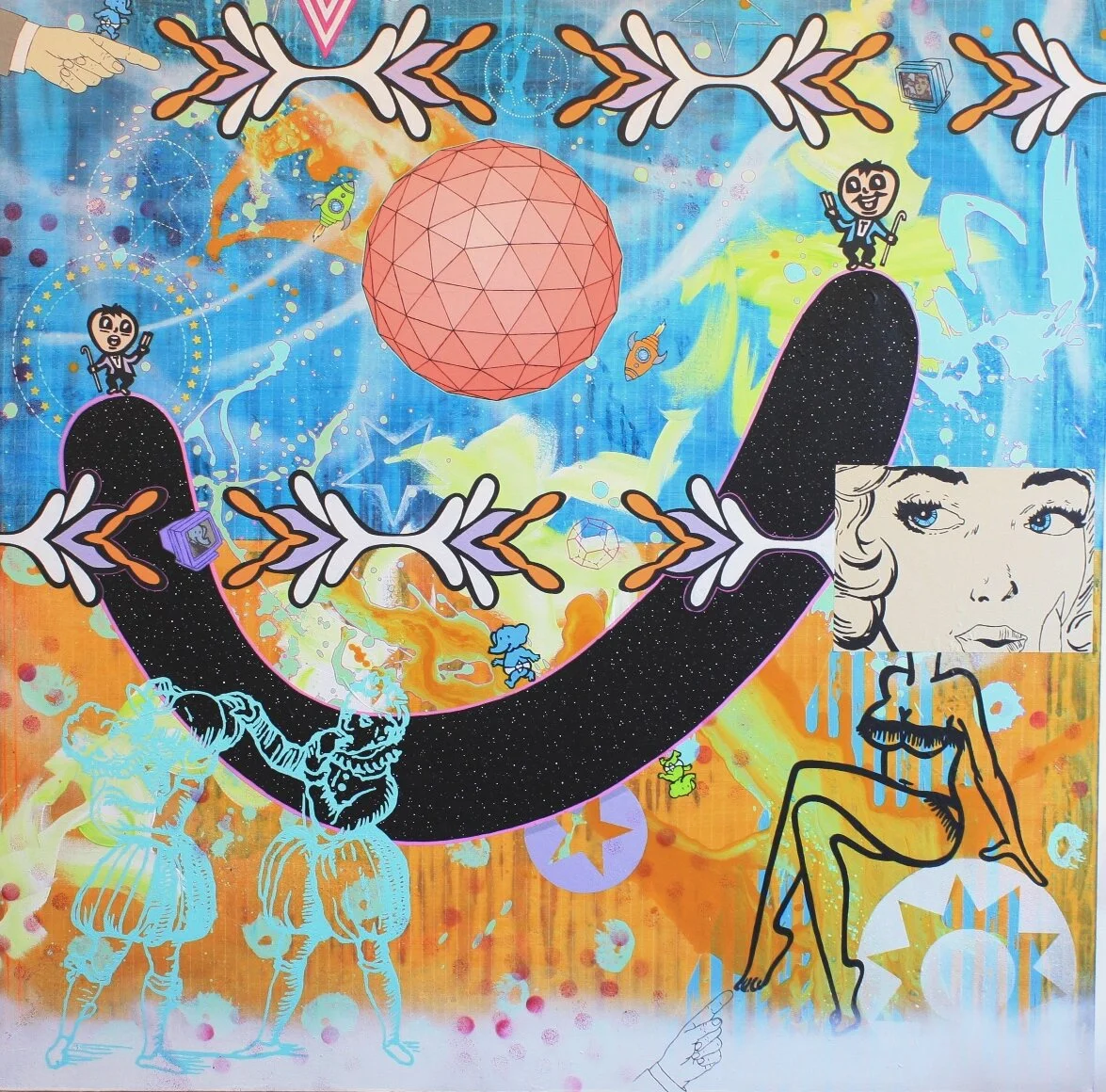 Live today for tomorrow we are history
Acrylic on canvas
120cmx120cm
£1850