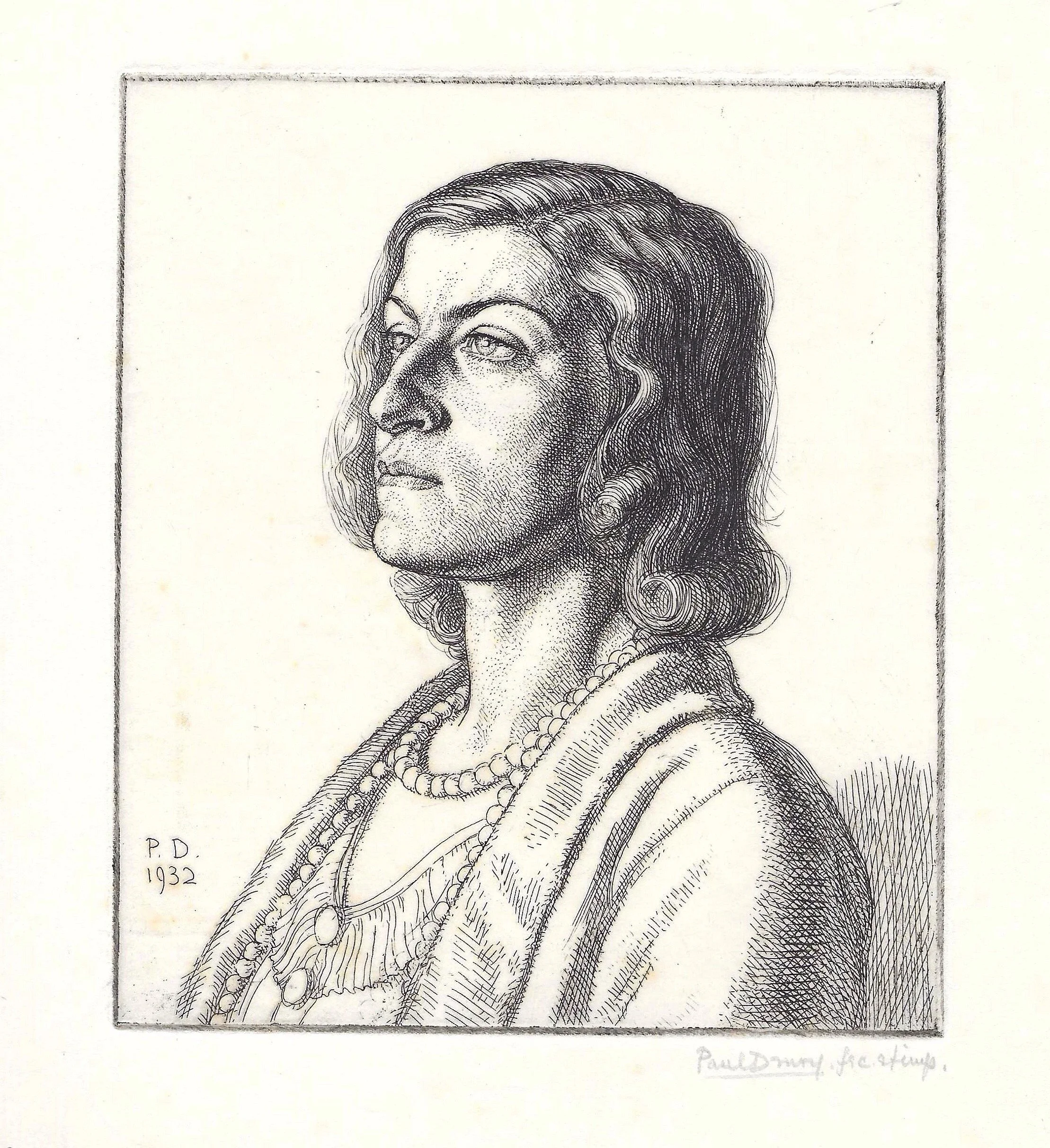 Myrina. Etching by Paul Drury