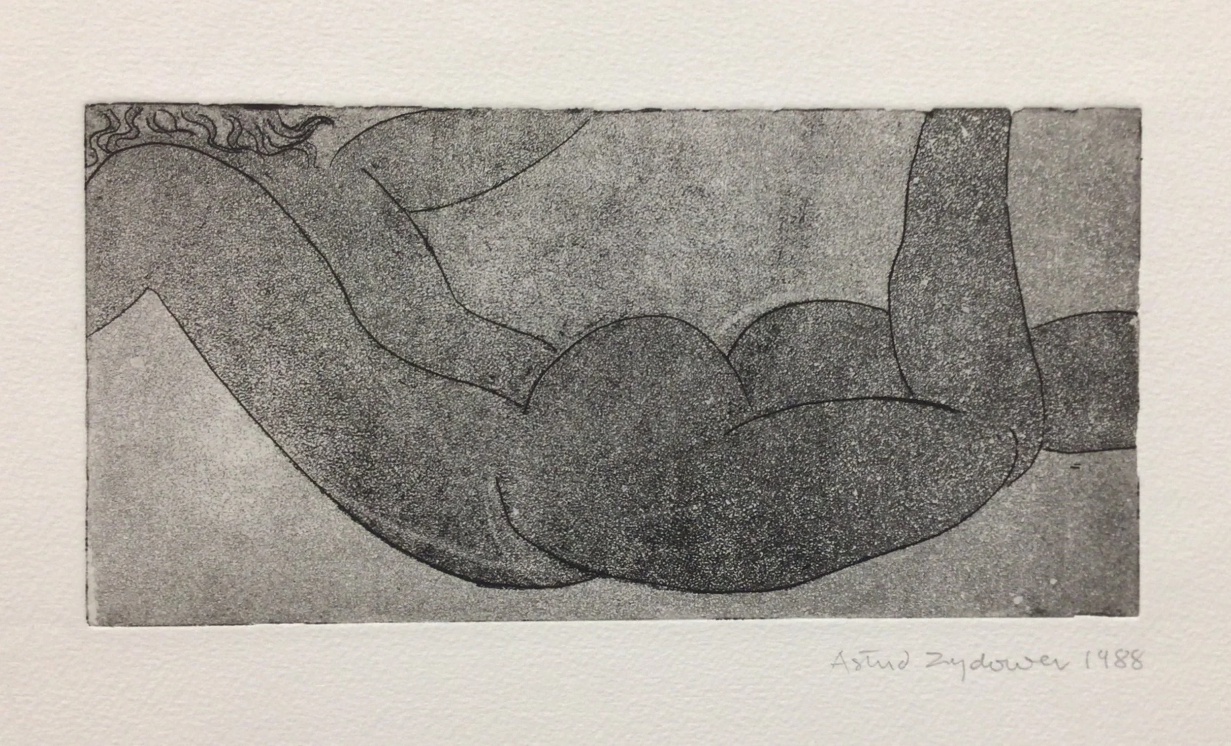 39: Untitled ( Underwater) 1st State
Etching and Aquatint
Image Size 24x12cm
Signed and dated 1988
£525