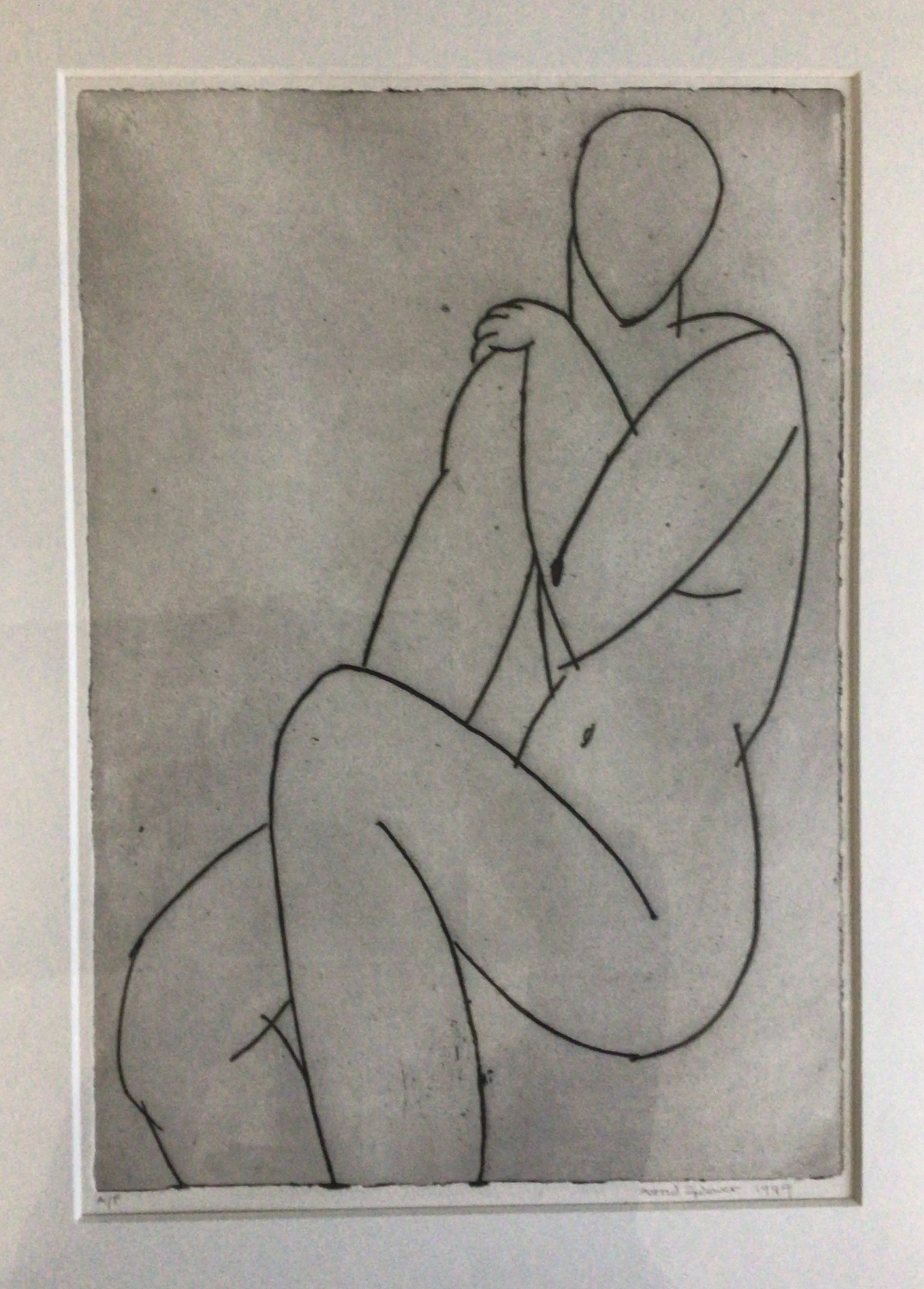 51: Untitled (Seated Figure)
Etching and Aquatint
Image Size 27x40cm
A/P Signed and dated 1999
£695
1 Copy available
(Photographed behind glass)